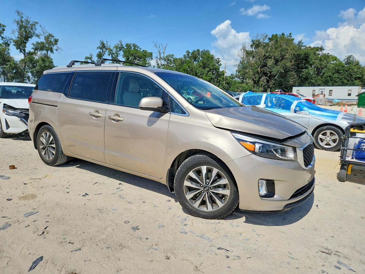 2015 Kia Sedona Sx Золотой vin: KNDMC5C16F6066682