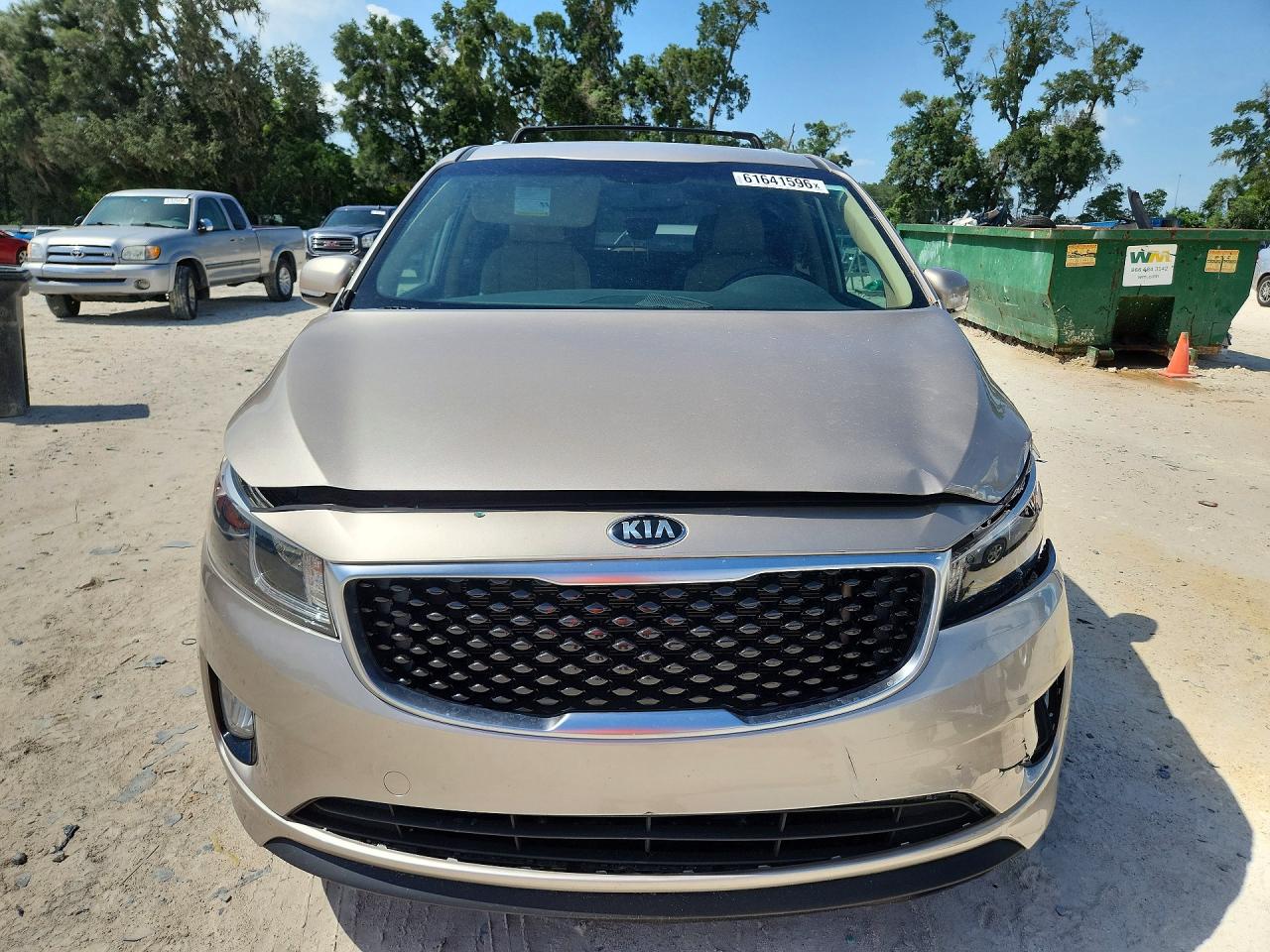 2015 Kia Sedona Sx Золотой vin: KNDMC5C16F6066682