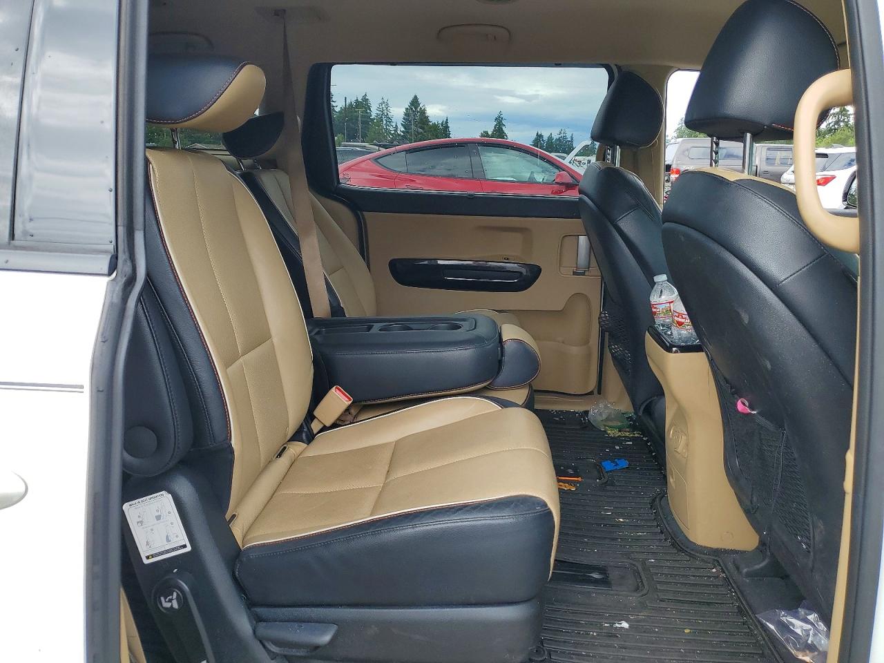 2015 Kia Sedona Sx White vin: KNDMC5C17F6046571