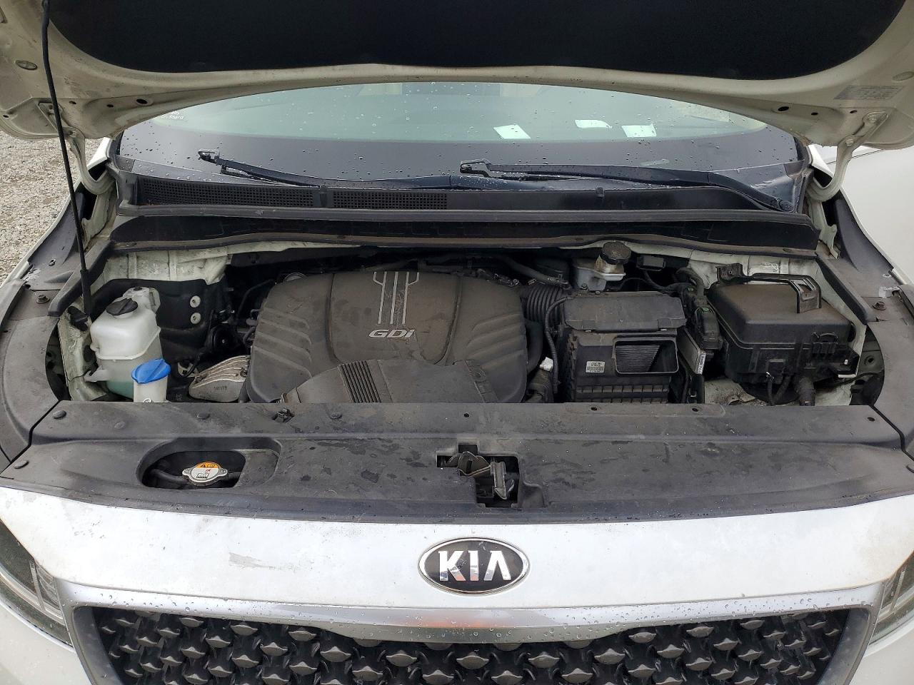 2015 Kia Sedona Sx White vin: KNDMC5C17F6046571