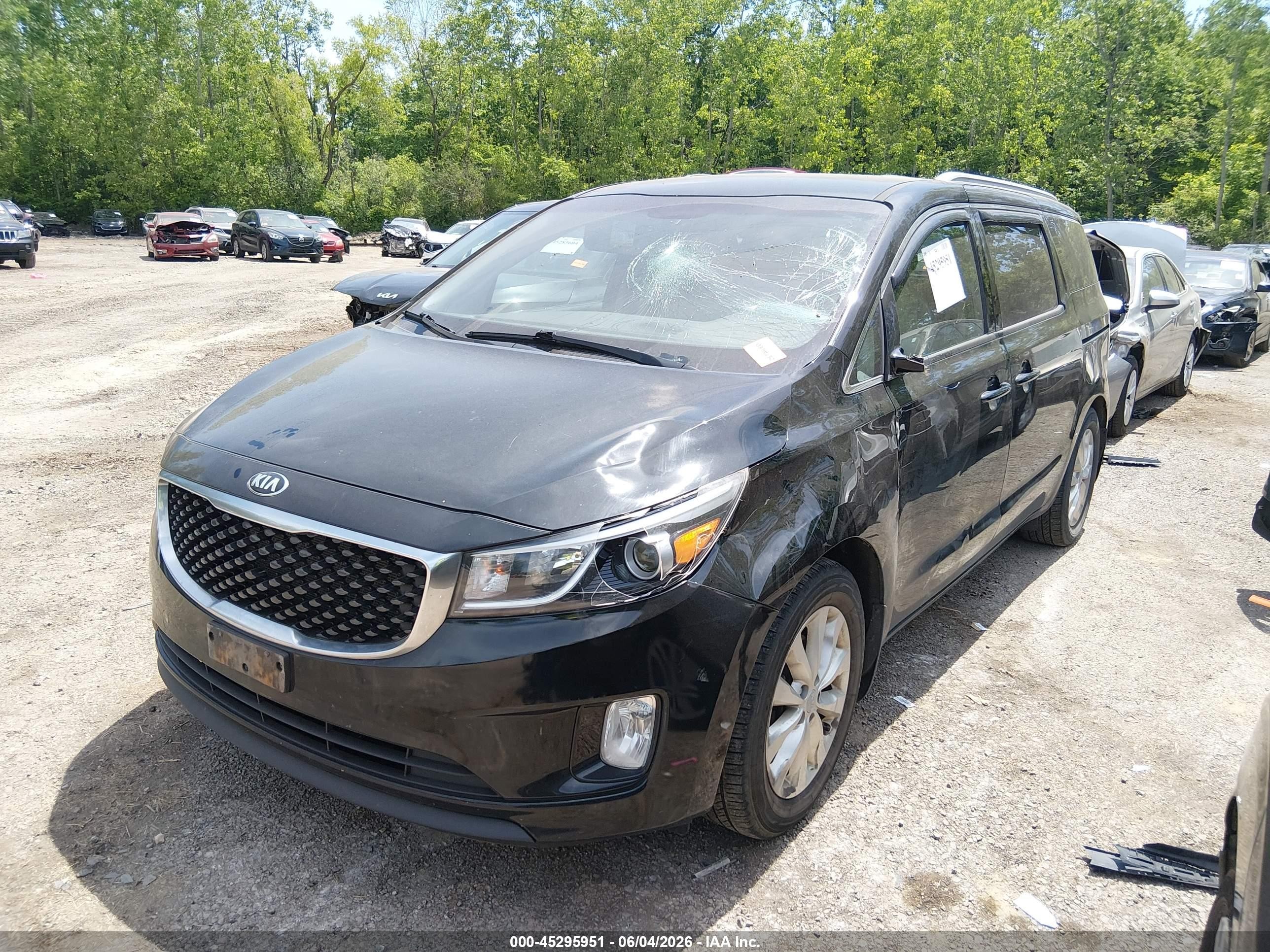 2015 Kia Sedona Ex Black vin: KNDMC5C17F6058266
