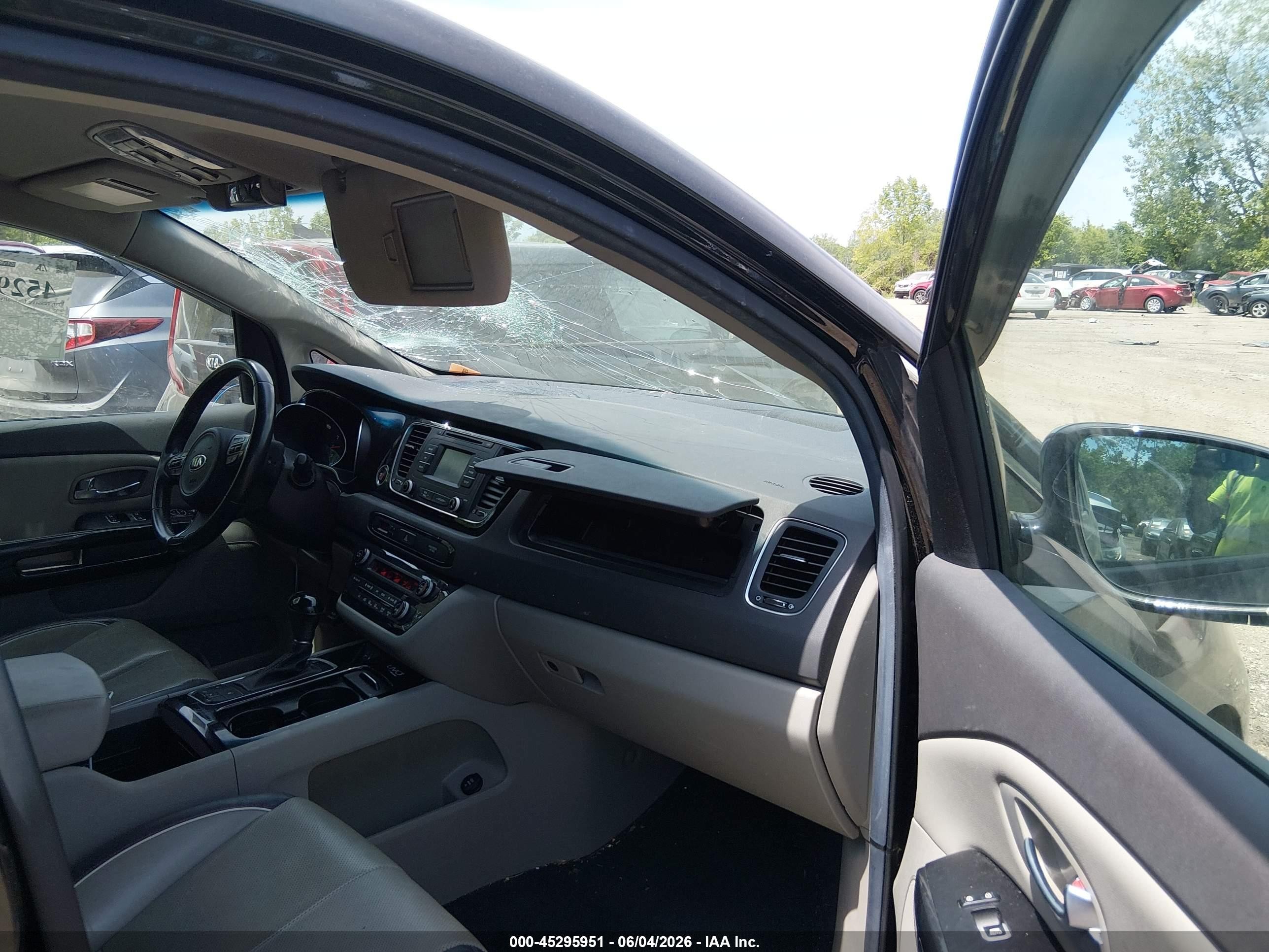 2015 Kia Sedona Ex Black vin: KNDMC5C17F6058266
