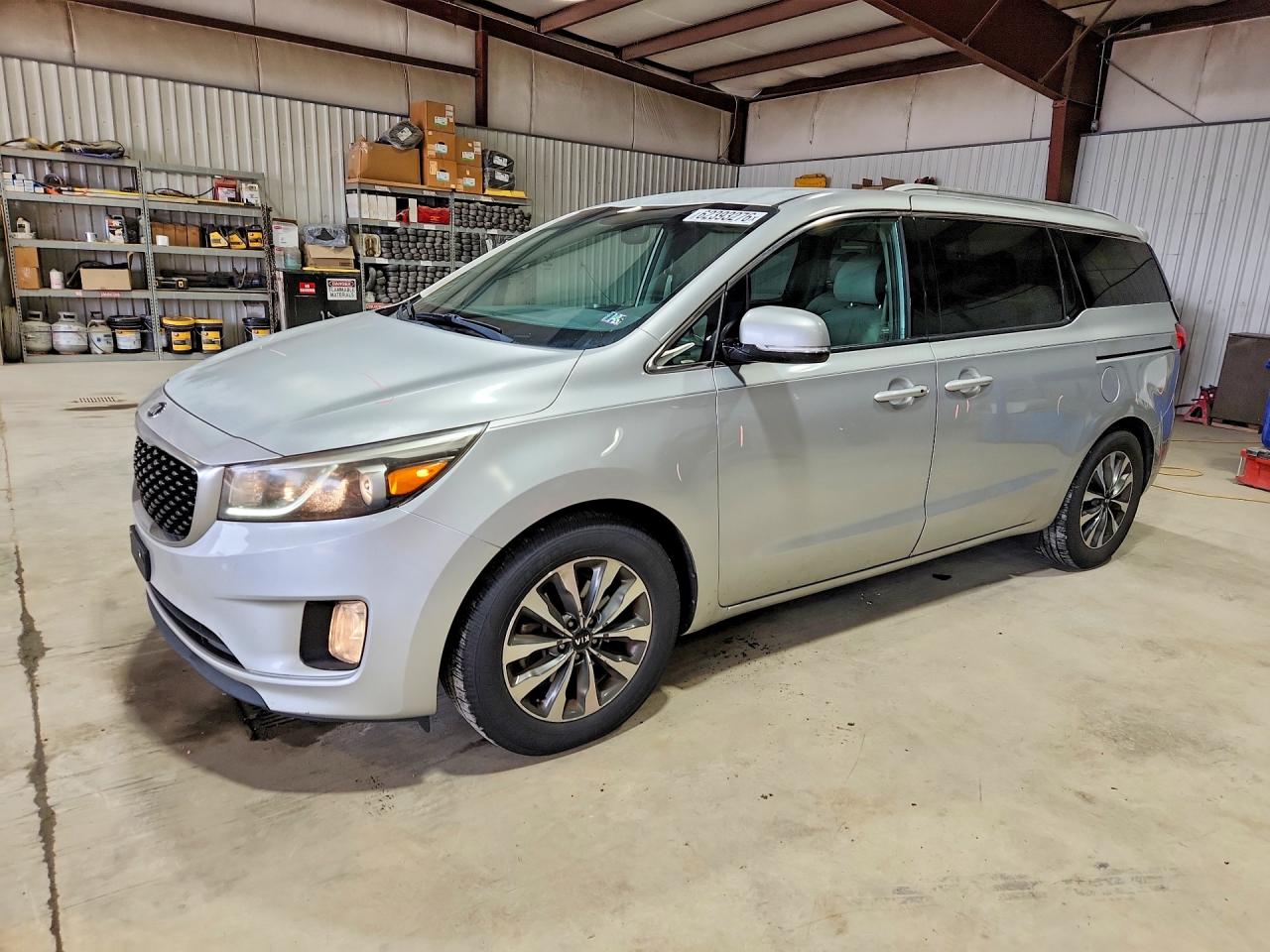 2015 Kia Sedona Sx Silver vin: KNDMC5C17F6066495