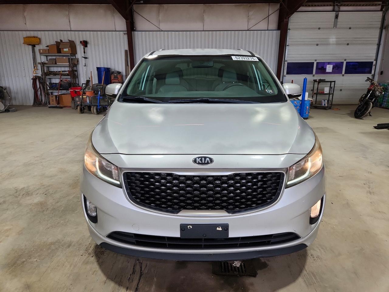 2015 Kia Sedona Sx Silver vin: KNDMC5C17F6066495