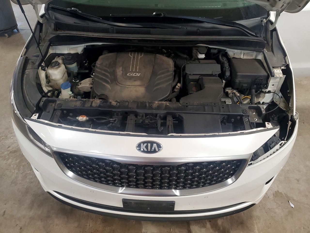2017 Kia Sedona Ex White vin: KNDMC5C17H6256994