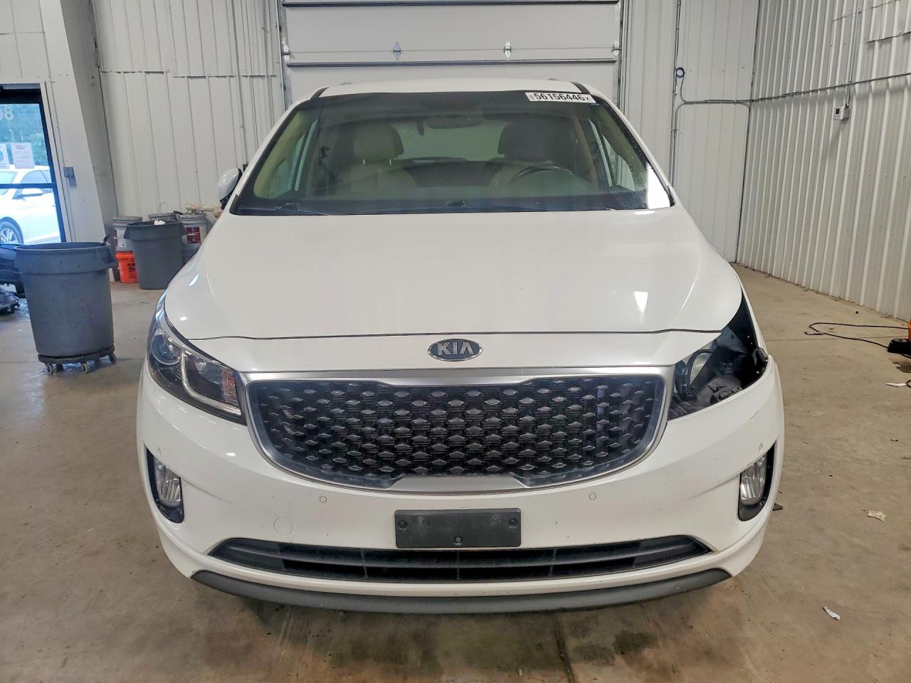 2017 Kia Sedona Ex White vin: KNDMC5C17H6256994
