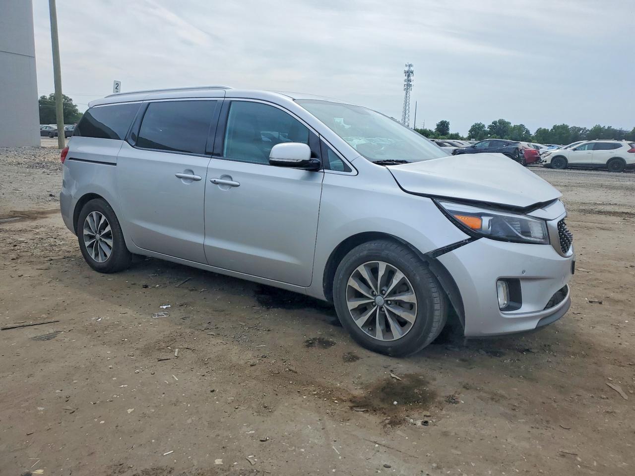 2018 Kia Sedona Sx Silver vin: KNDMC5C17J6352310