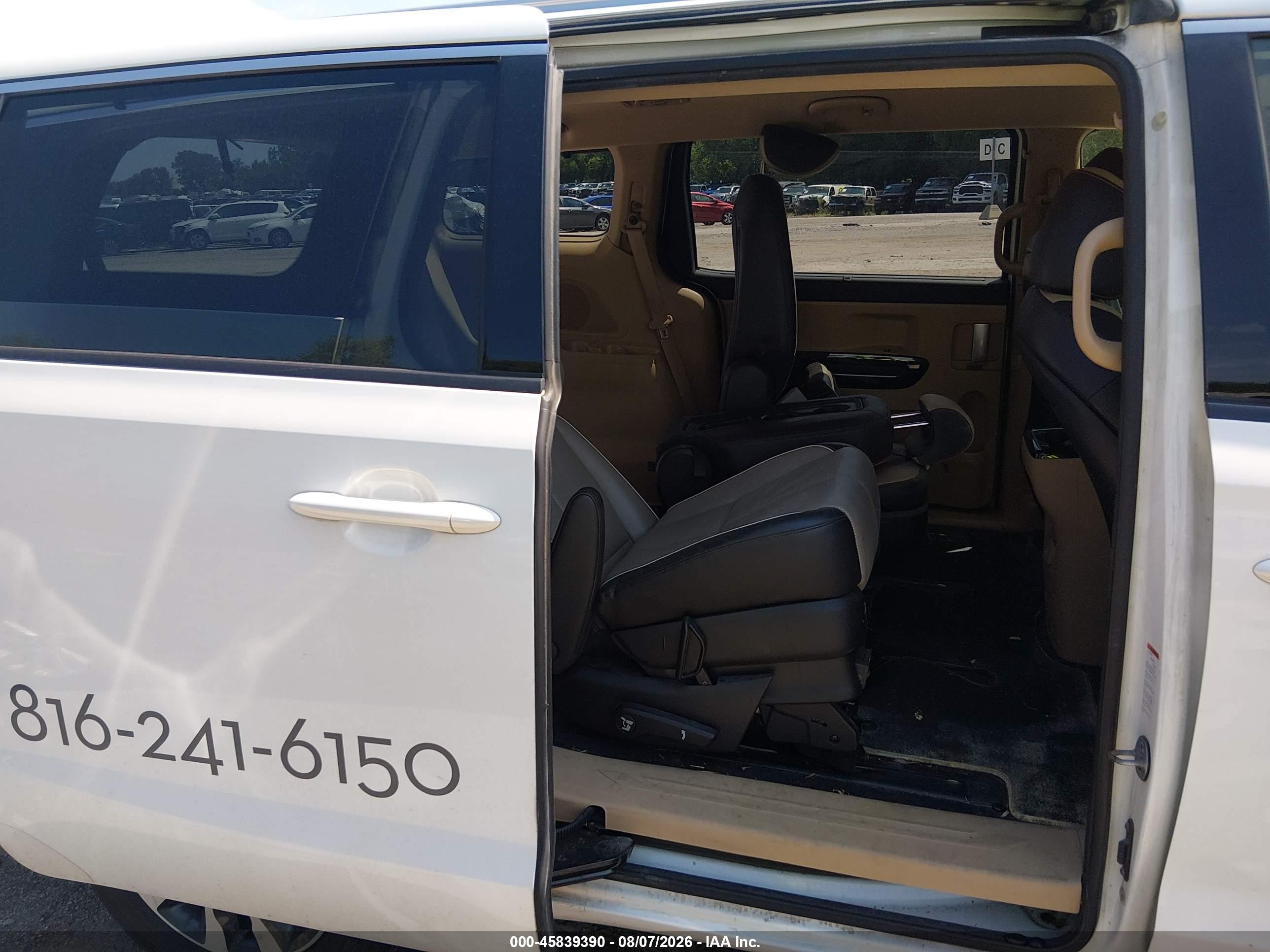 2015 Kia Sedona Sx White vin: KNDMC5C18F6032761