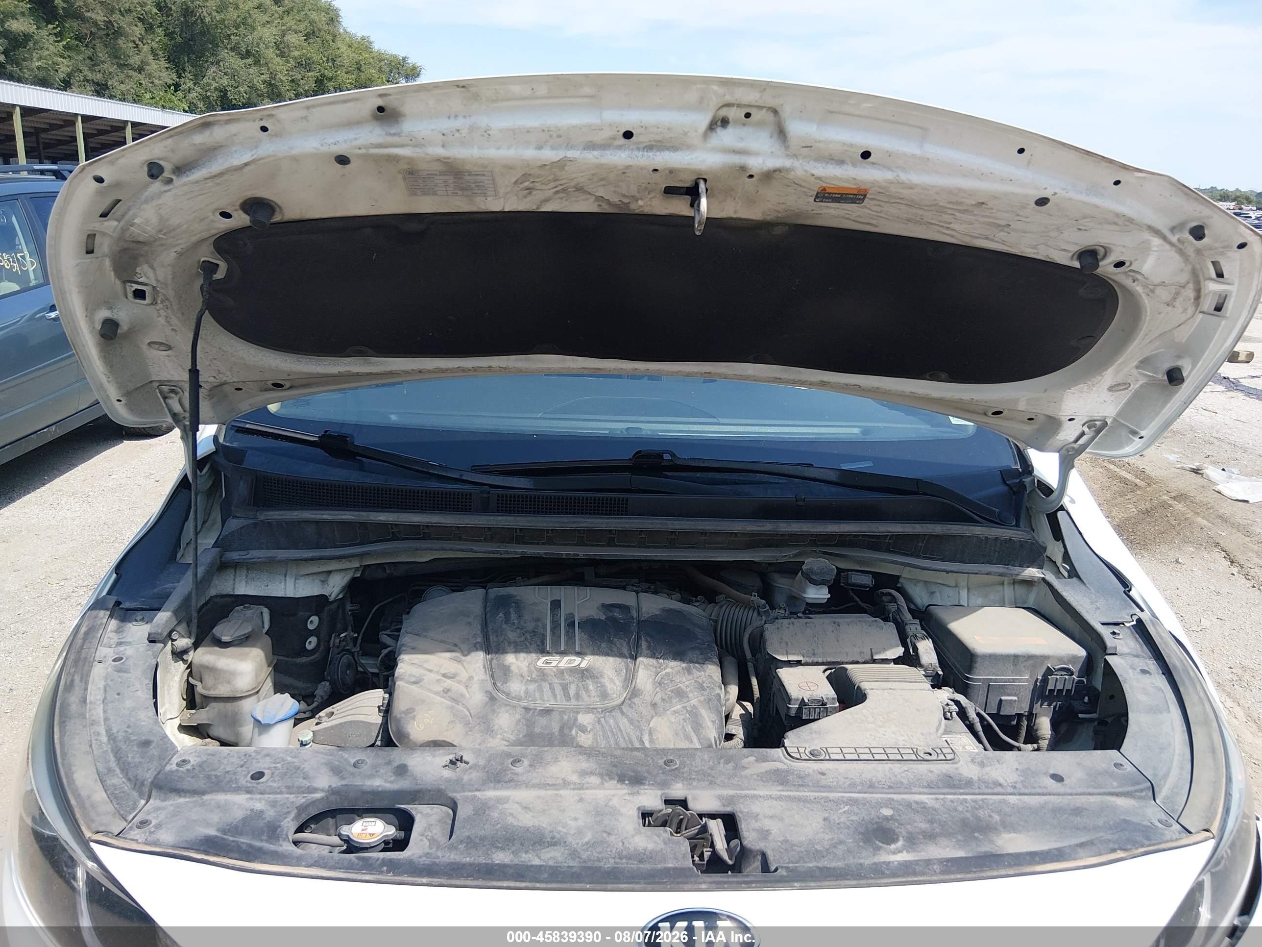 2015 Kia Sedona Sx White vin: KNDMC5C18F6032761