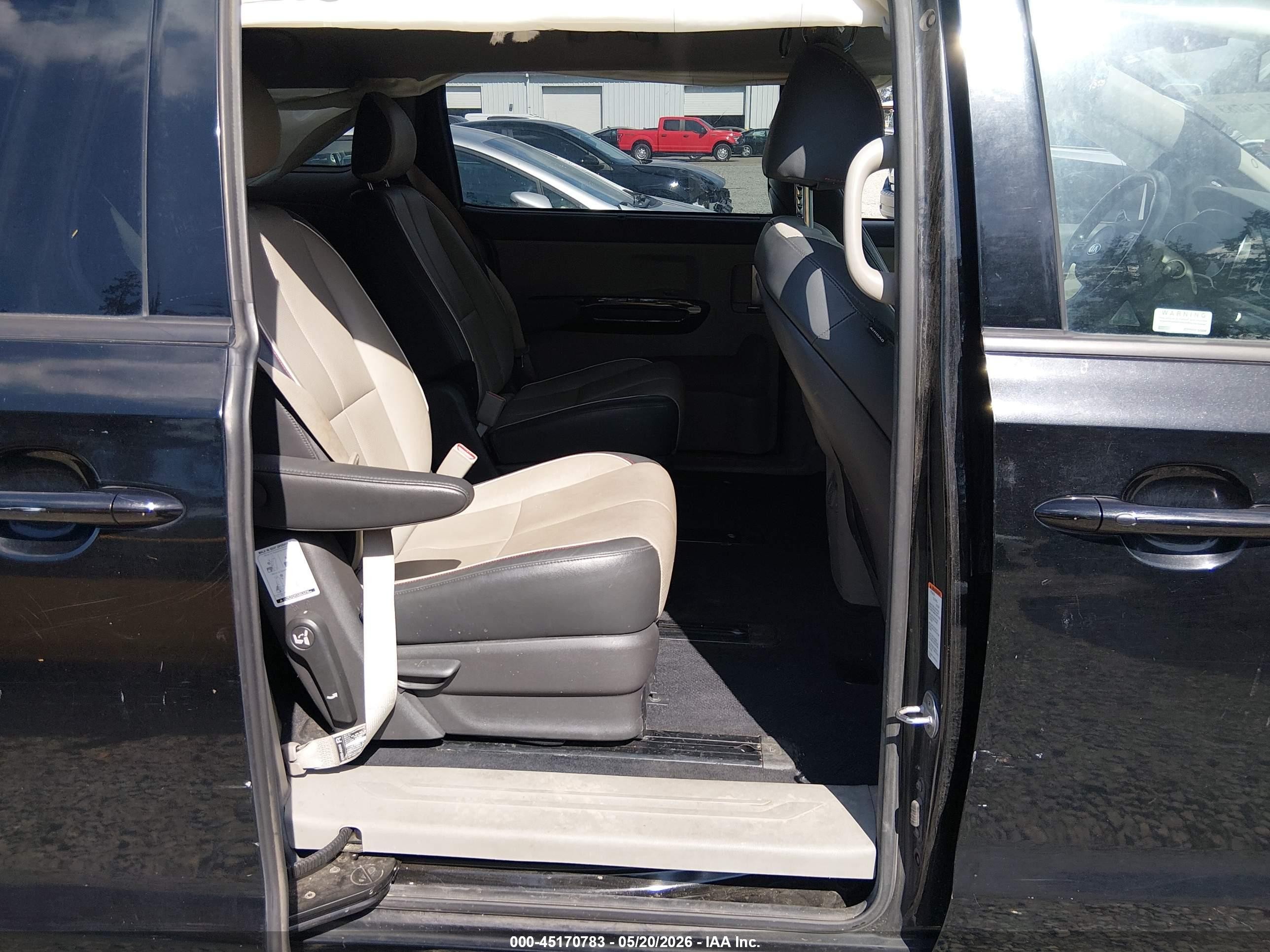 2015 Kia Sedona Sx Black vin: KNDMC5C18F6045946