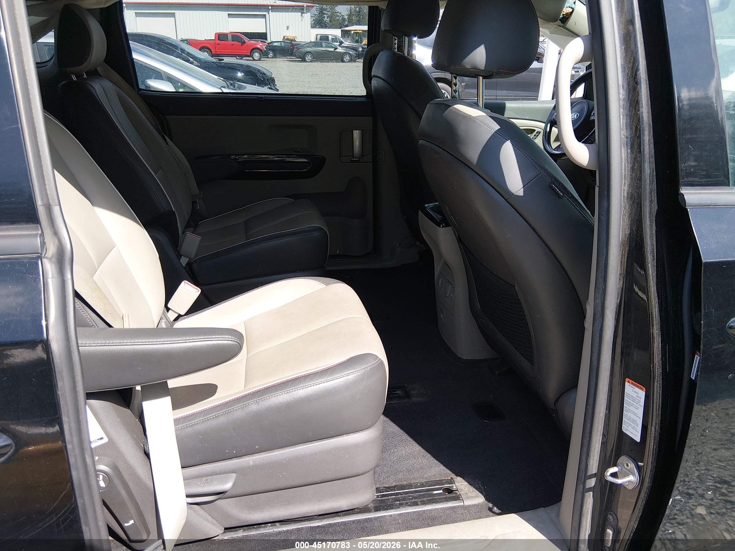 2015 Kia Sedona Sx Black vin: KNDMC5C18F6045946