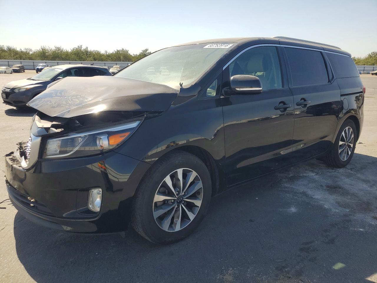2015 Kia Sedona Sx Black vin: KNDMC5C18F6079076