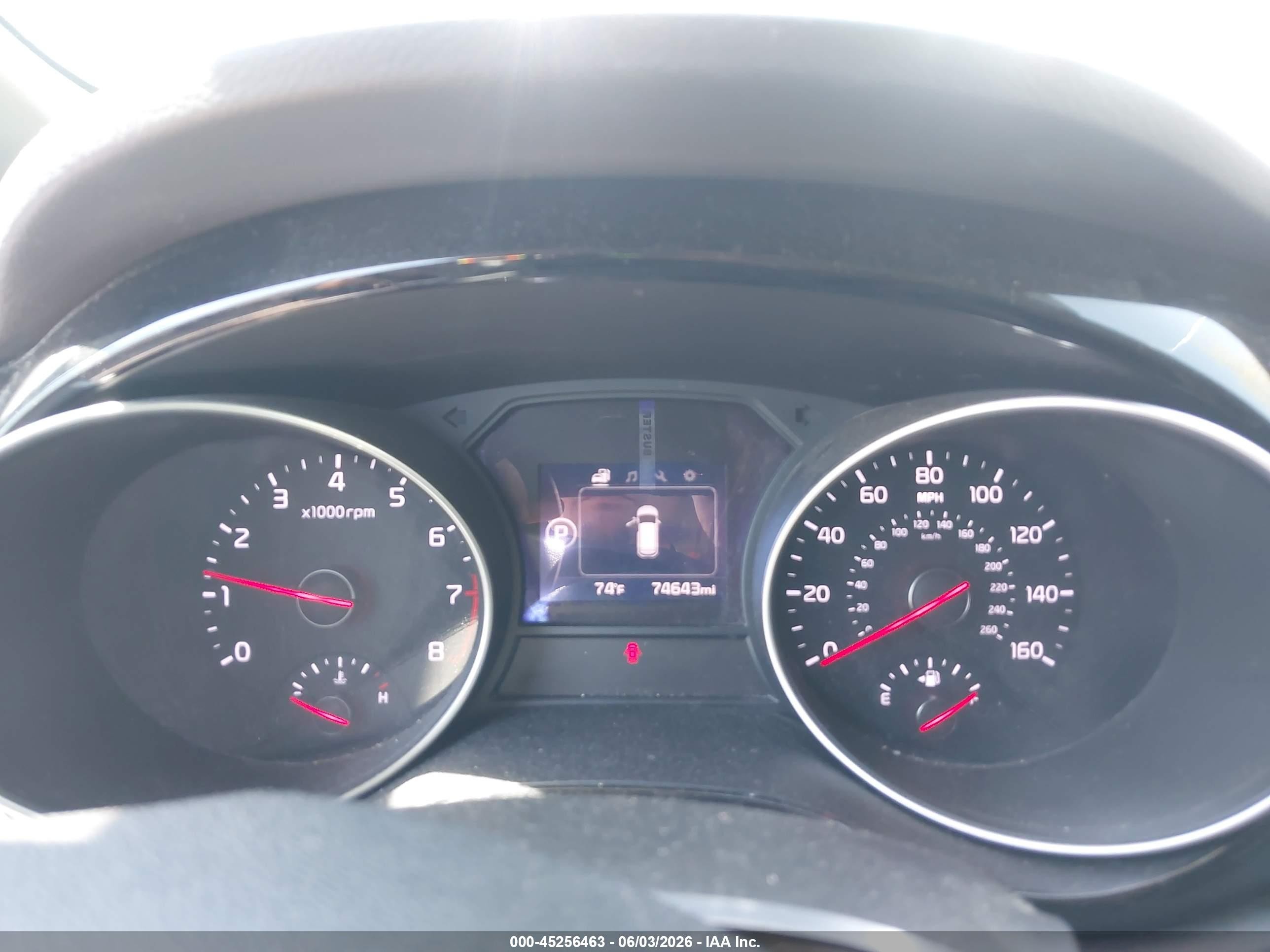 2015 Kia Sedona Ex Gray vin: KNDMC5C19F6027598