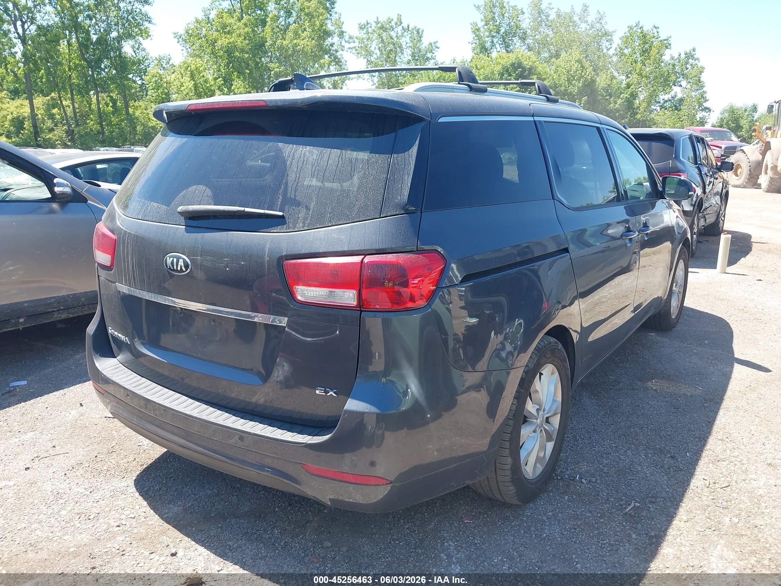 2015 Kia Sedona Ex Gray vin: KNDMC5C19F6027598