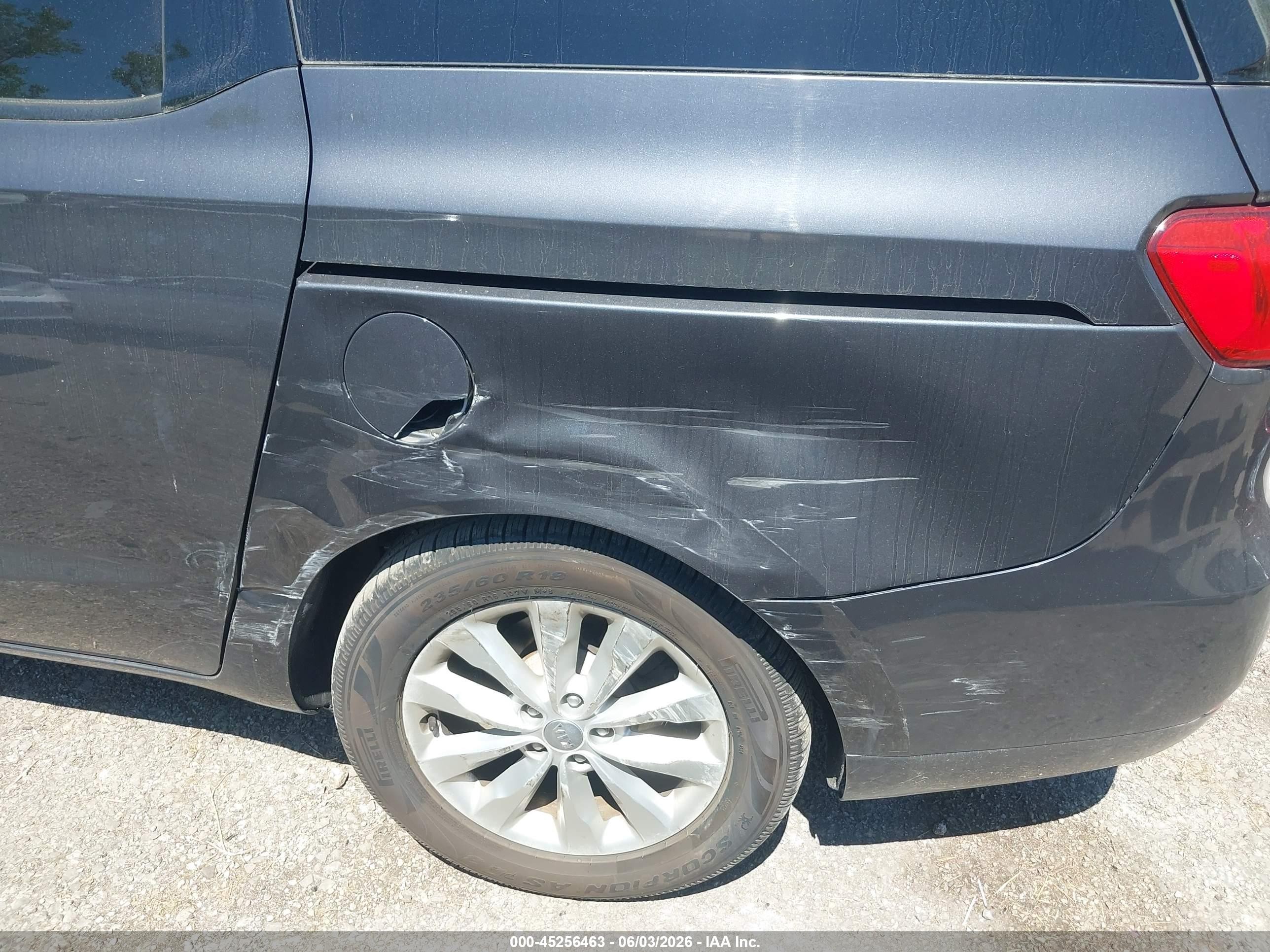 2015 Kia Sedona Ex Gray vin: KNDMC5C19F6027598