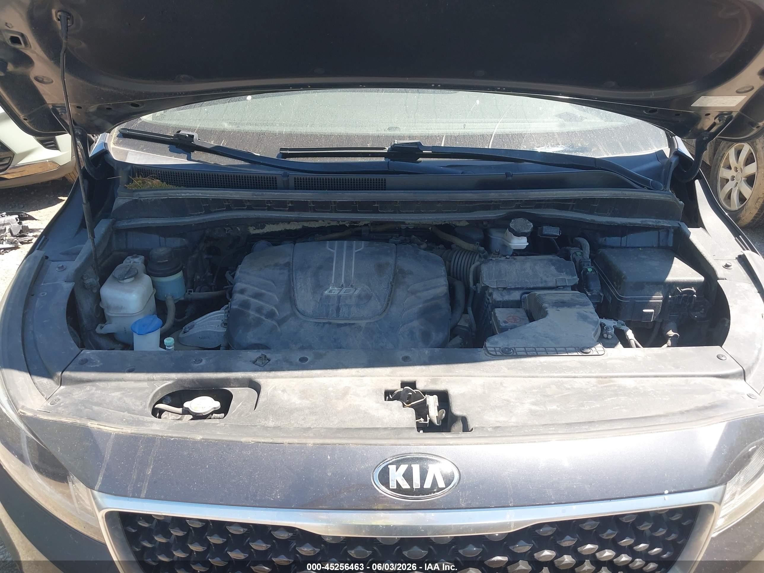 2015 Kia Sedona Ex Gray vin: KNDMC5C19F6027598