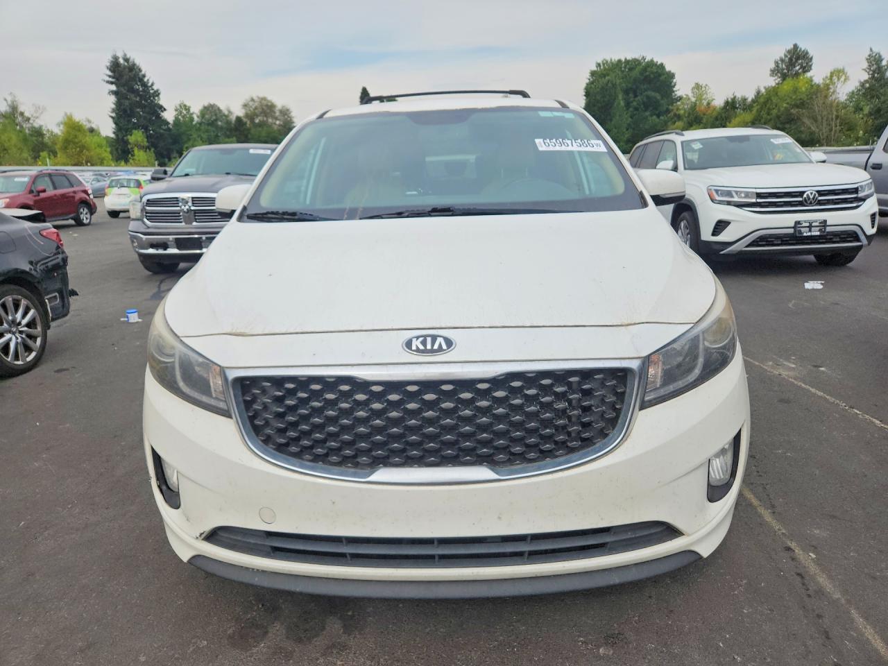 2015 Kia Sedona Ex White vin: KNDMC5C19F6045146