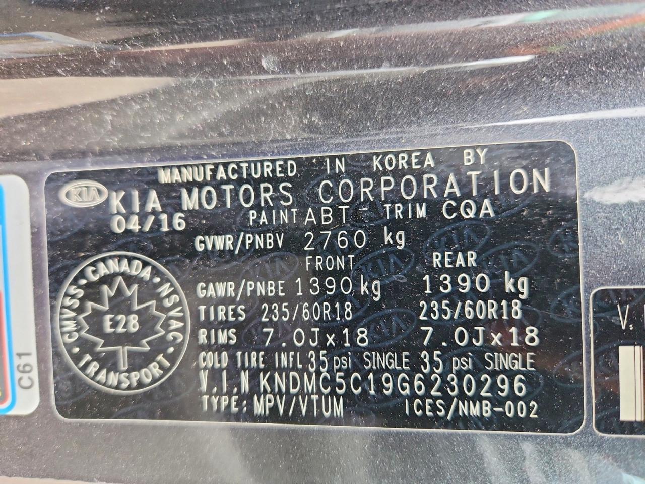 2016 Kia Sedona Ex Gray vin: KNDMC5C19G6230296