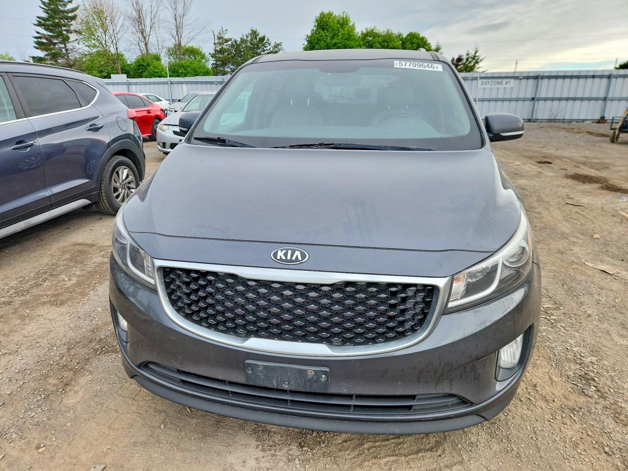 2016 Kia Sedona Ex Gray vin: KNDMC5C19G6230296