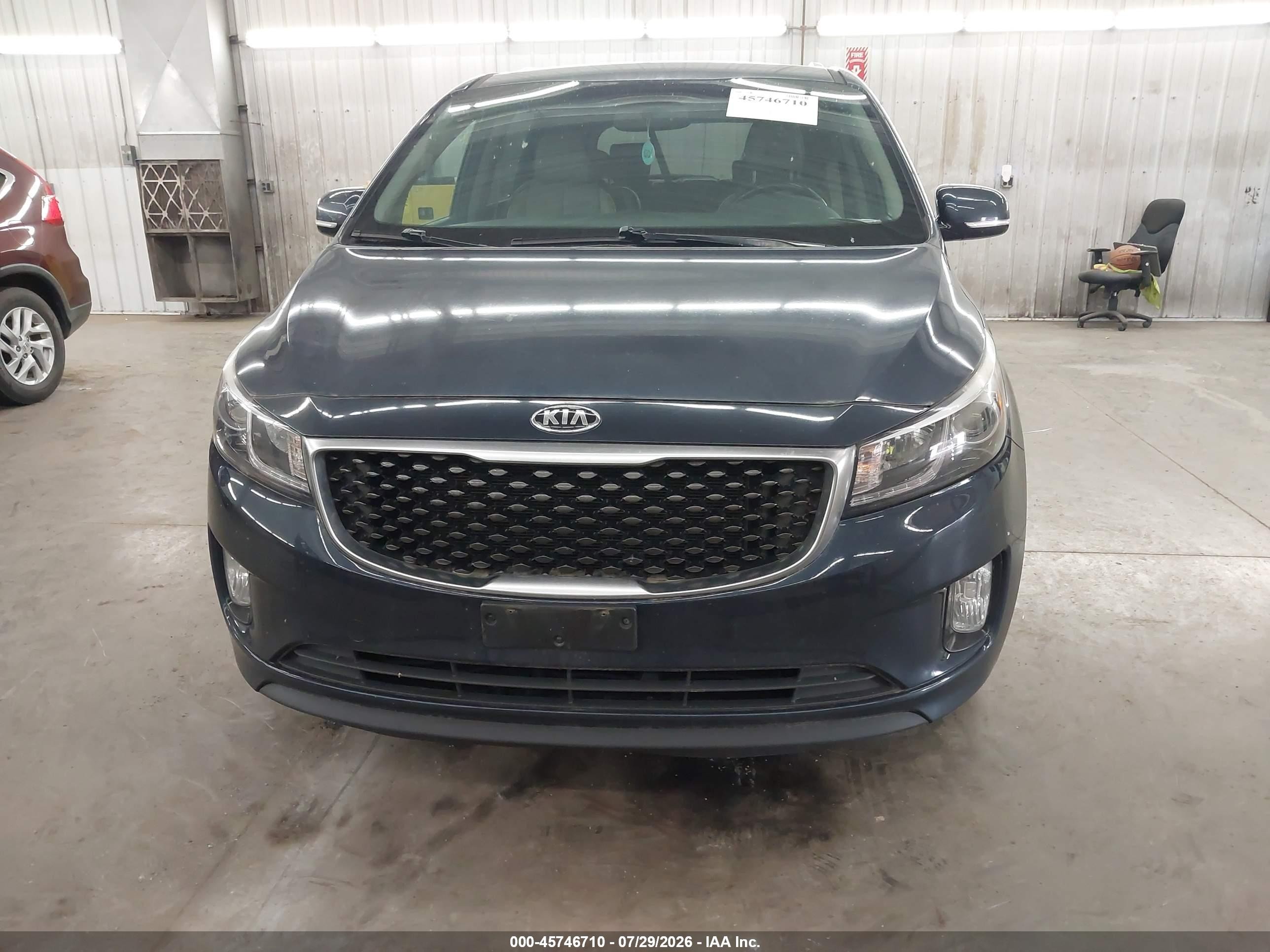 2015 Kia Sedona Ex Синий vin: KNDMC5C1XF6023673