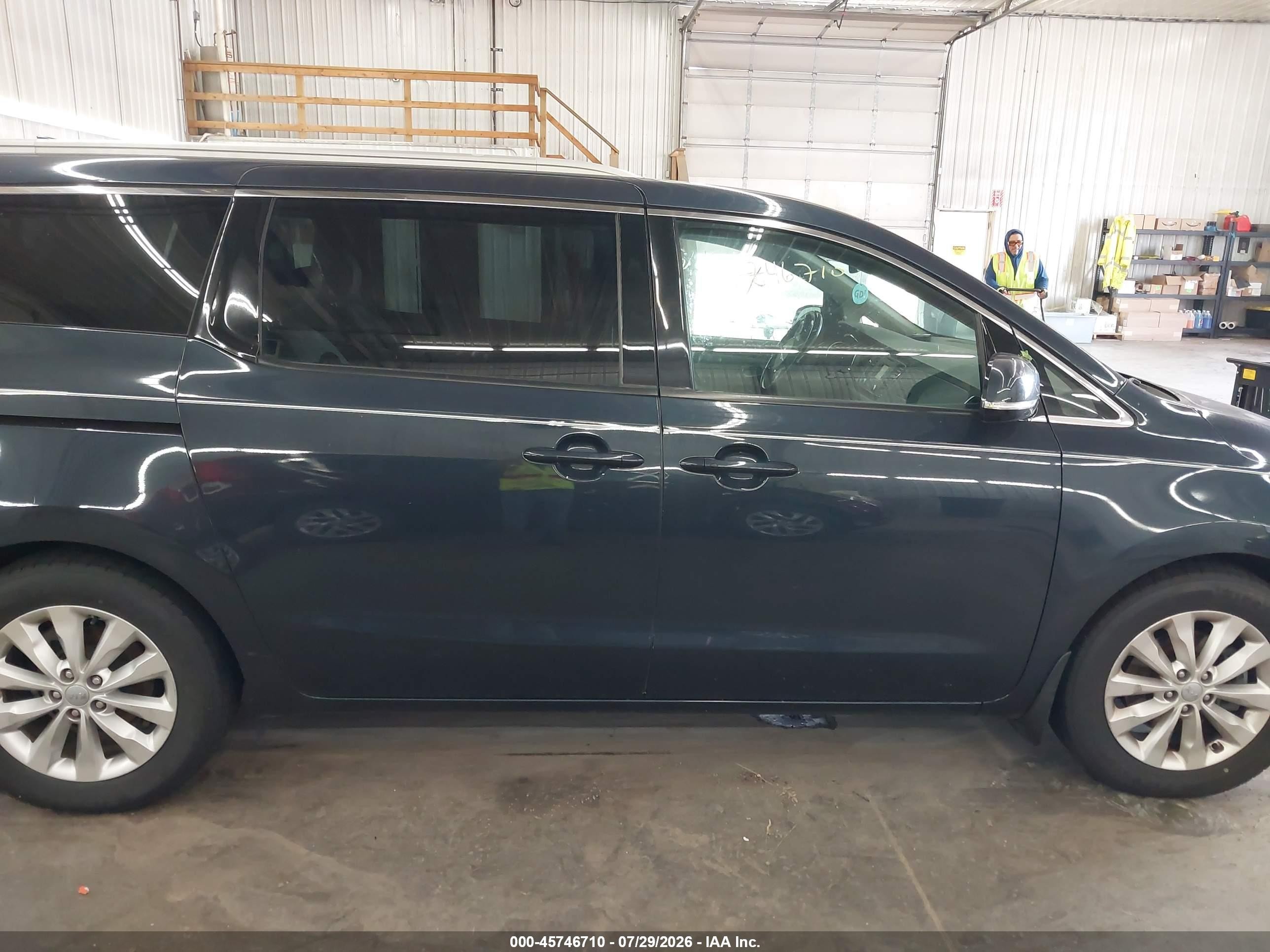 2015 Kia Sedona Ex Синий vin: KNDMC5C1XF6023673