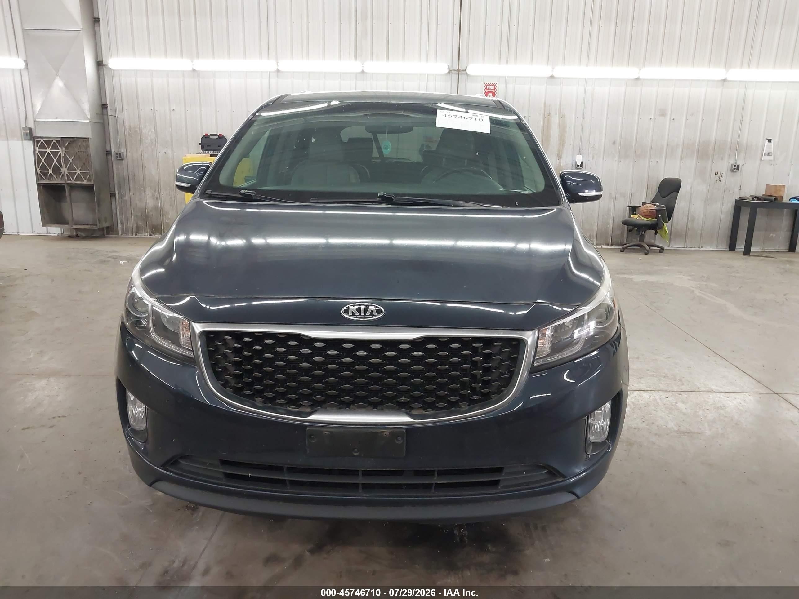 2015 Kia Sedona Ex Синий vin: KNDMC5C1XF6023673