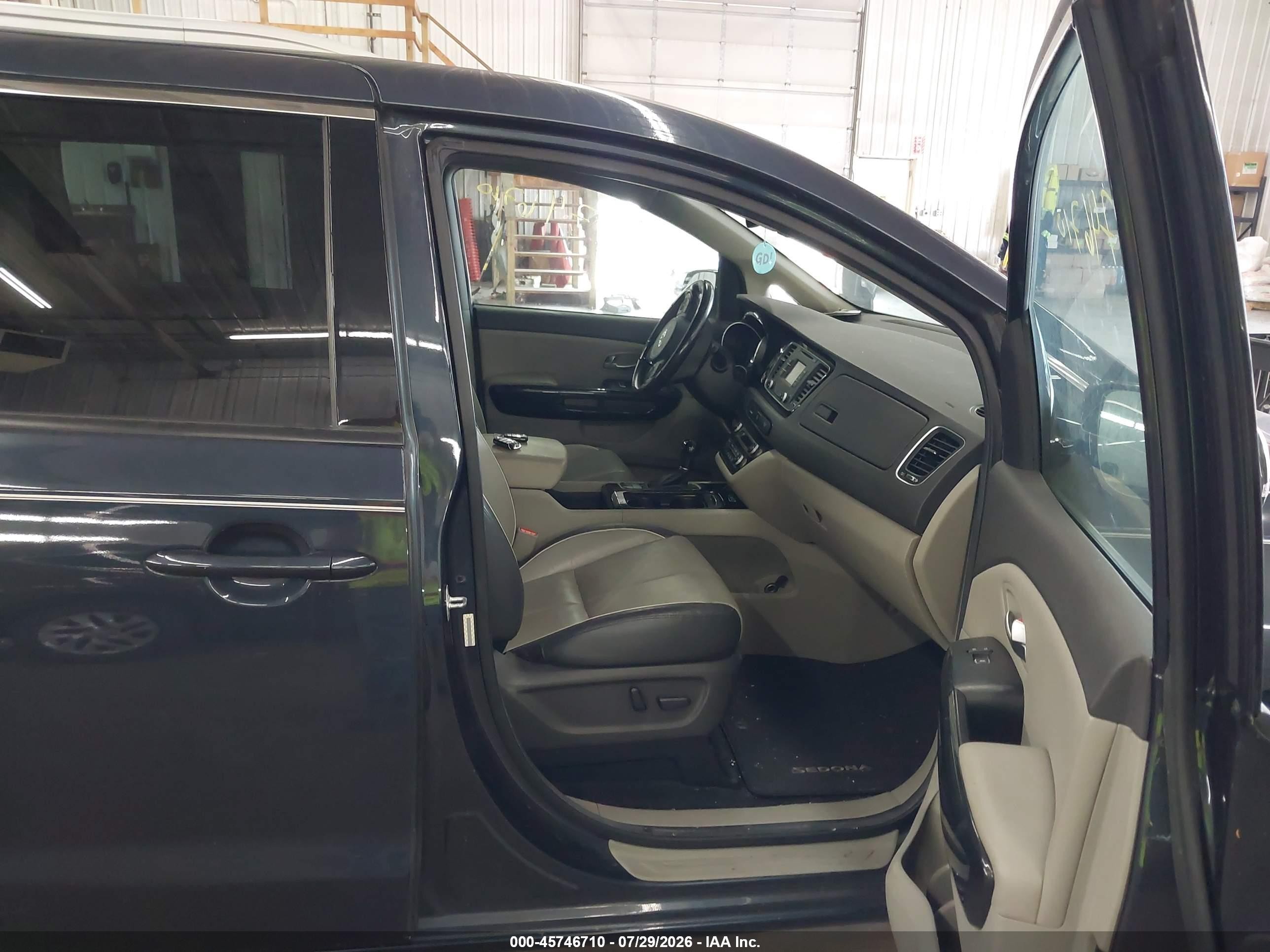 2015 Kia Sedona Ex Синий vin: KNDMC5C1XF6023673