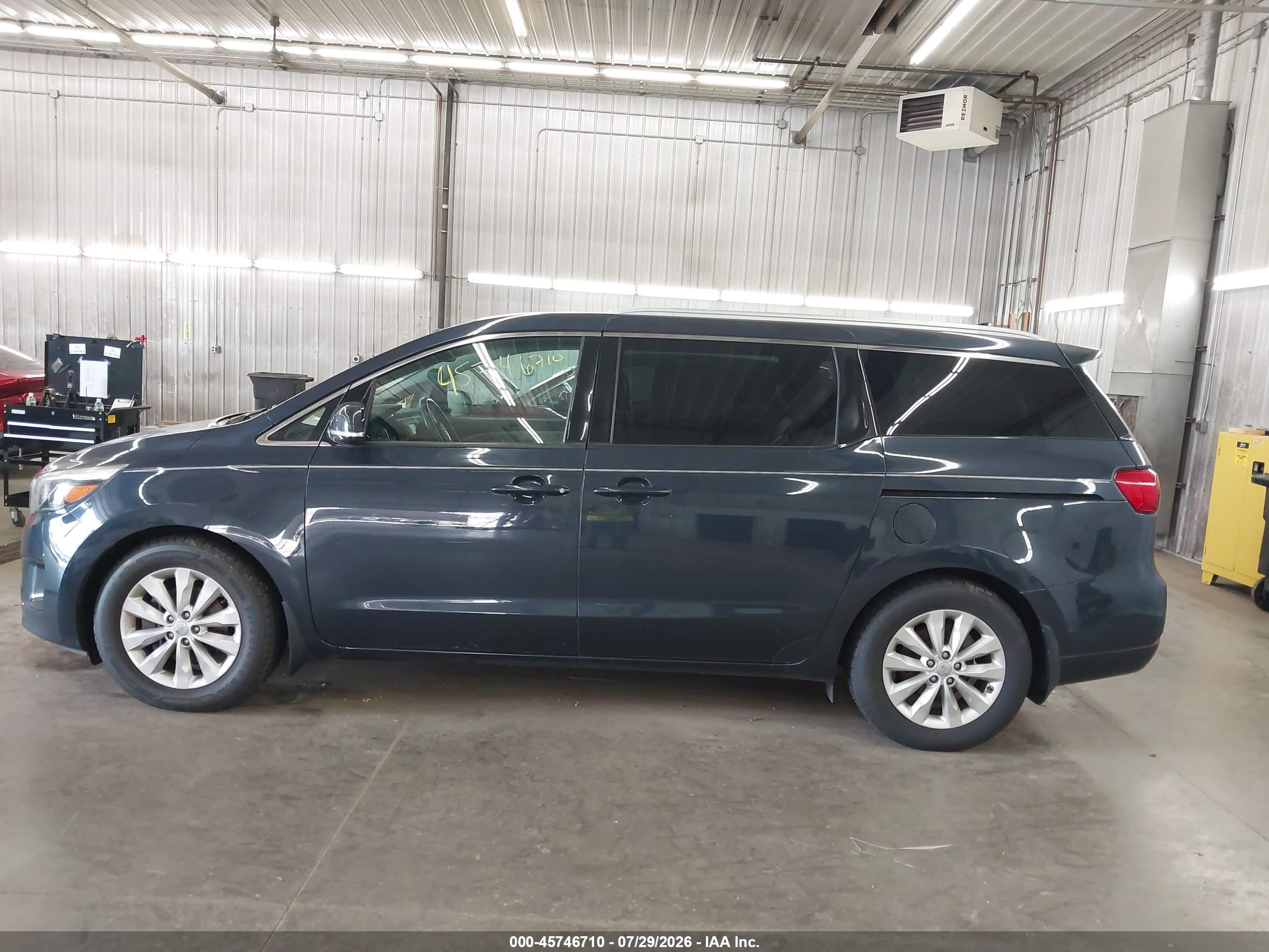 2015 Kia Sedona Ex Синий vin: KNDMC5C1XF6023673