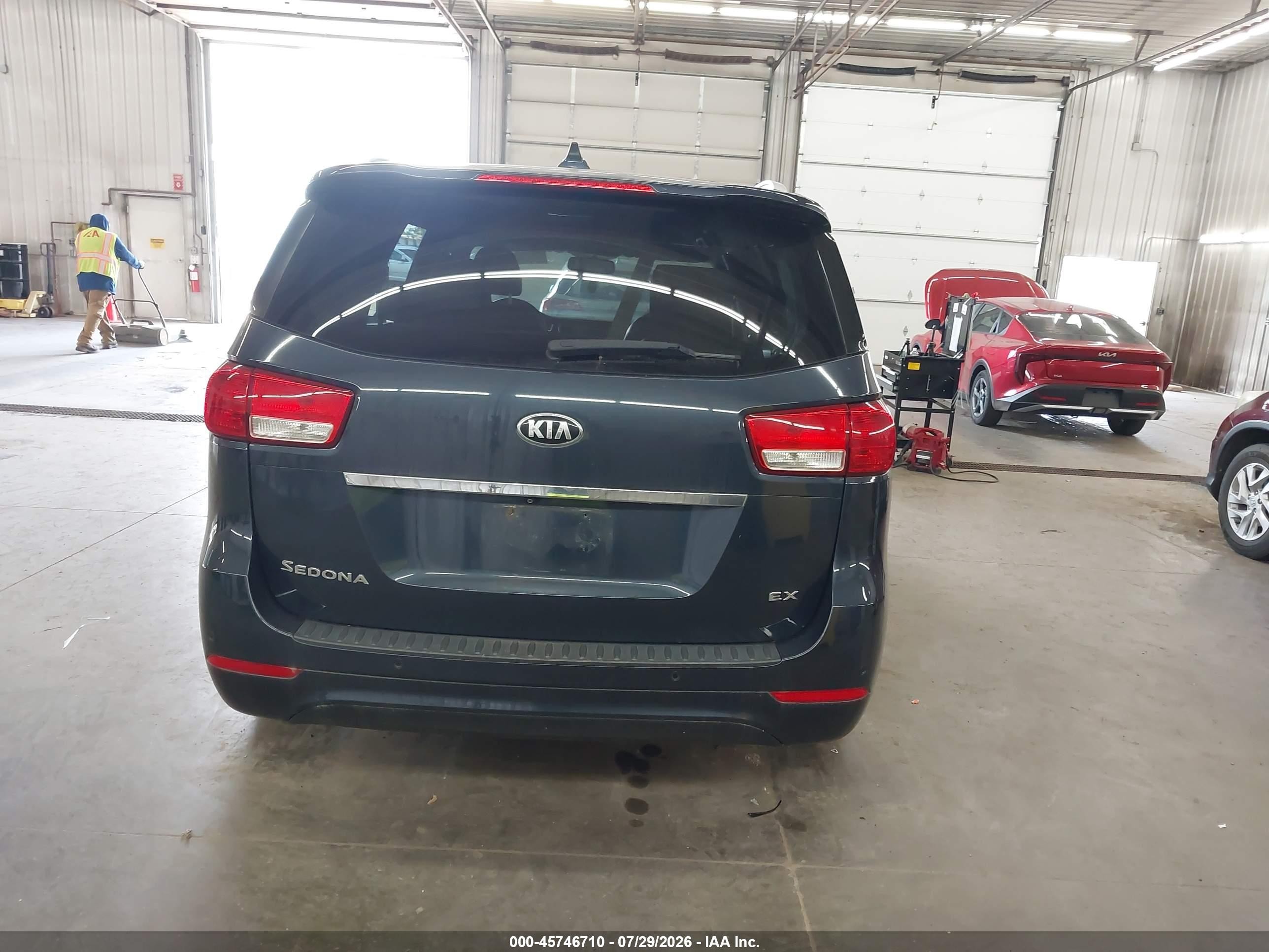 2015 Kia Sedona Ex Синий vin: KNDMC5C1XF6023673