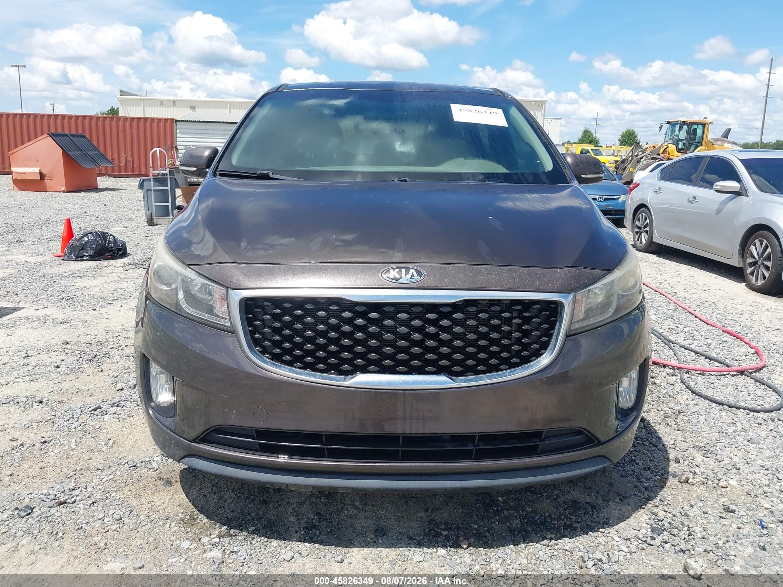 2015 Kia Sedona Ex Brown vin: KNDMC5C1XF6032860