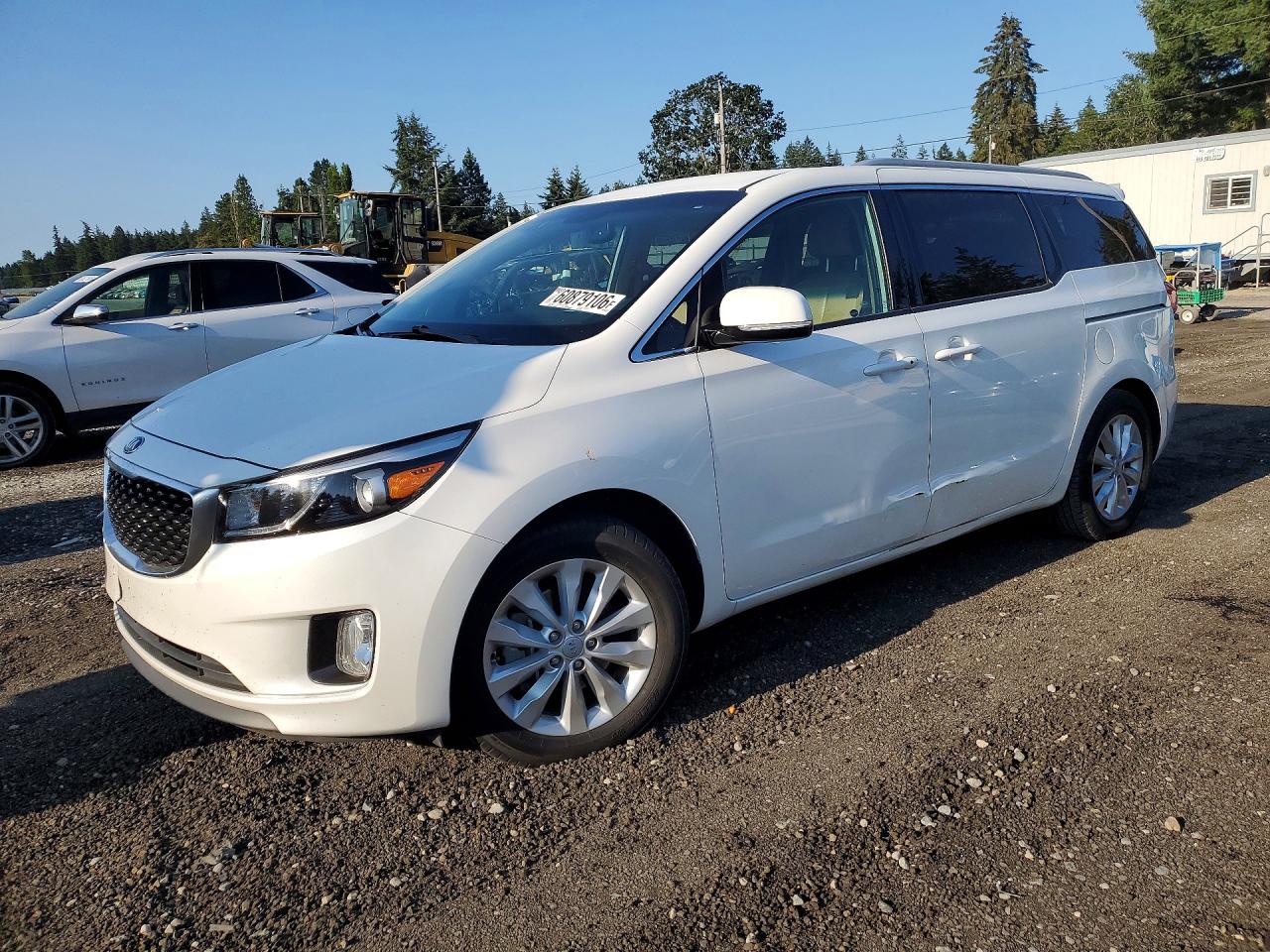 2015 Kia Sedona Ex White vin: KNDMC5C1XF6033832
