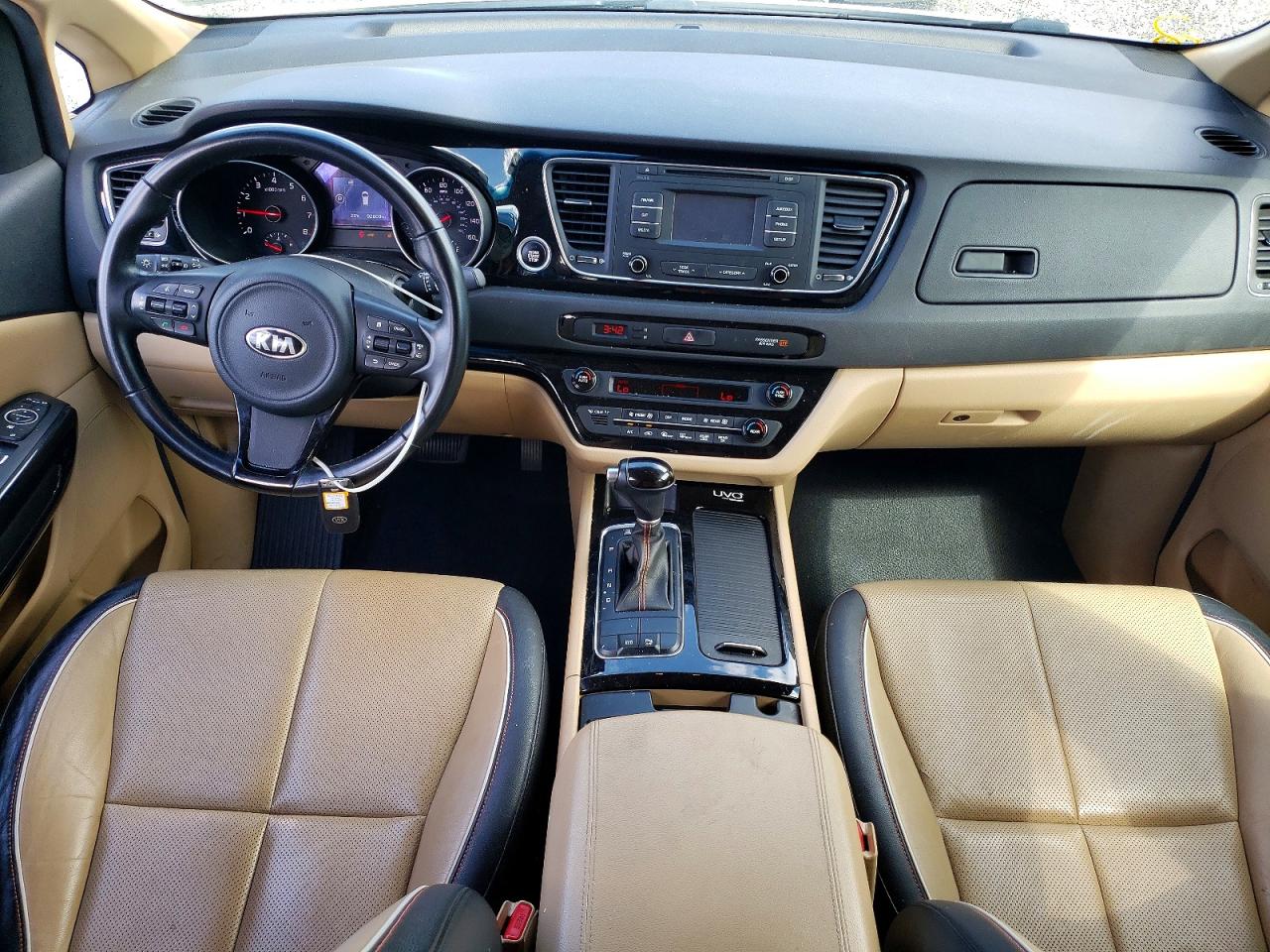 2015 Kia Sedona Ex White vin: KNDMC5C1XF6033832