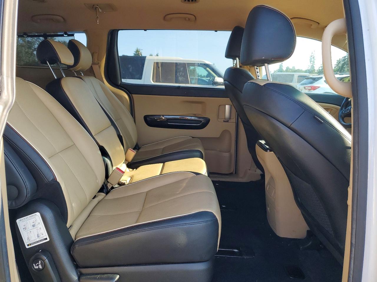 2015 Kia Sedona Ex White vin: KNDMC5C1XF6033832
