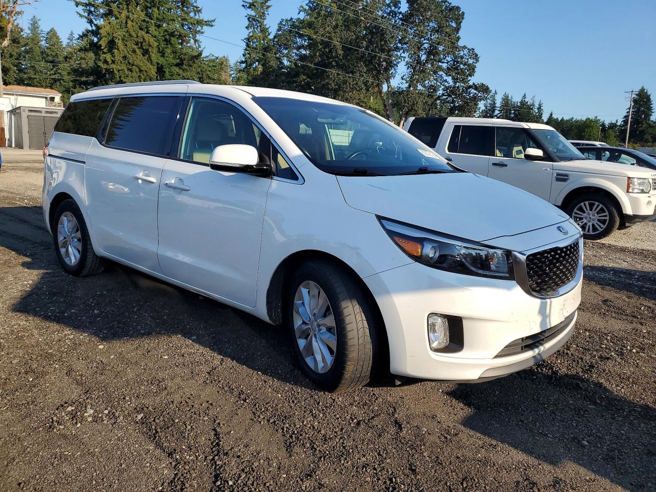 2015 Kia Sedona Ex White vin: KNDMC5C1XF6033832