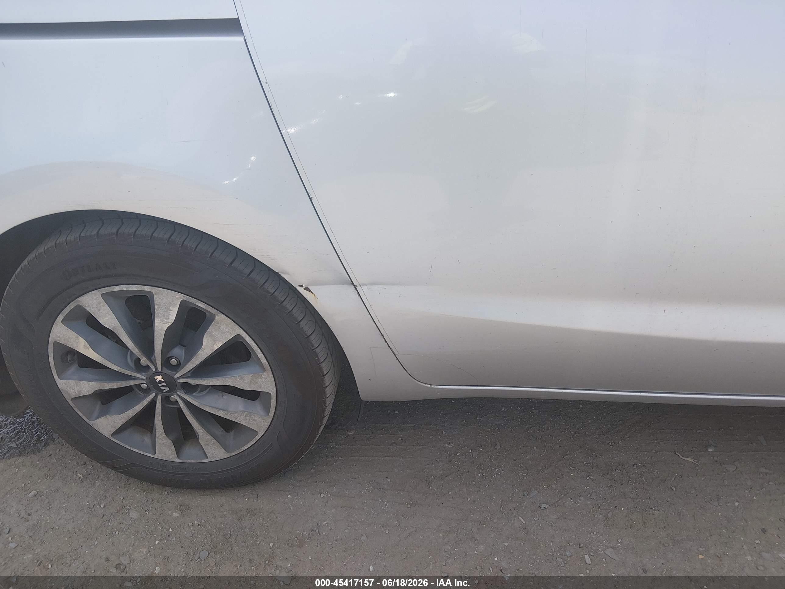 2015 Kia Sedona Sx Silver vin: KNDMC5C1XF6038254