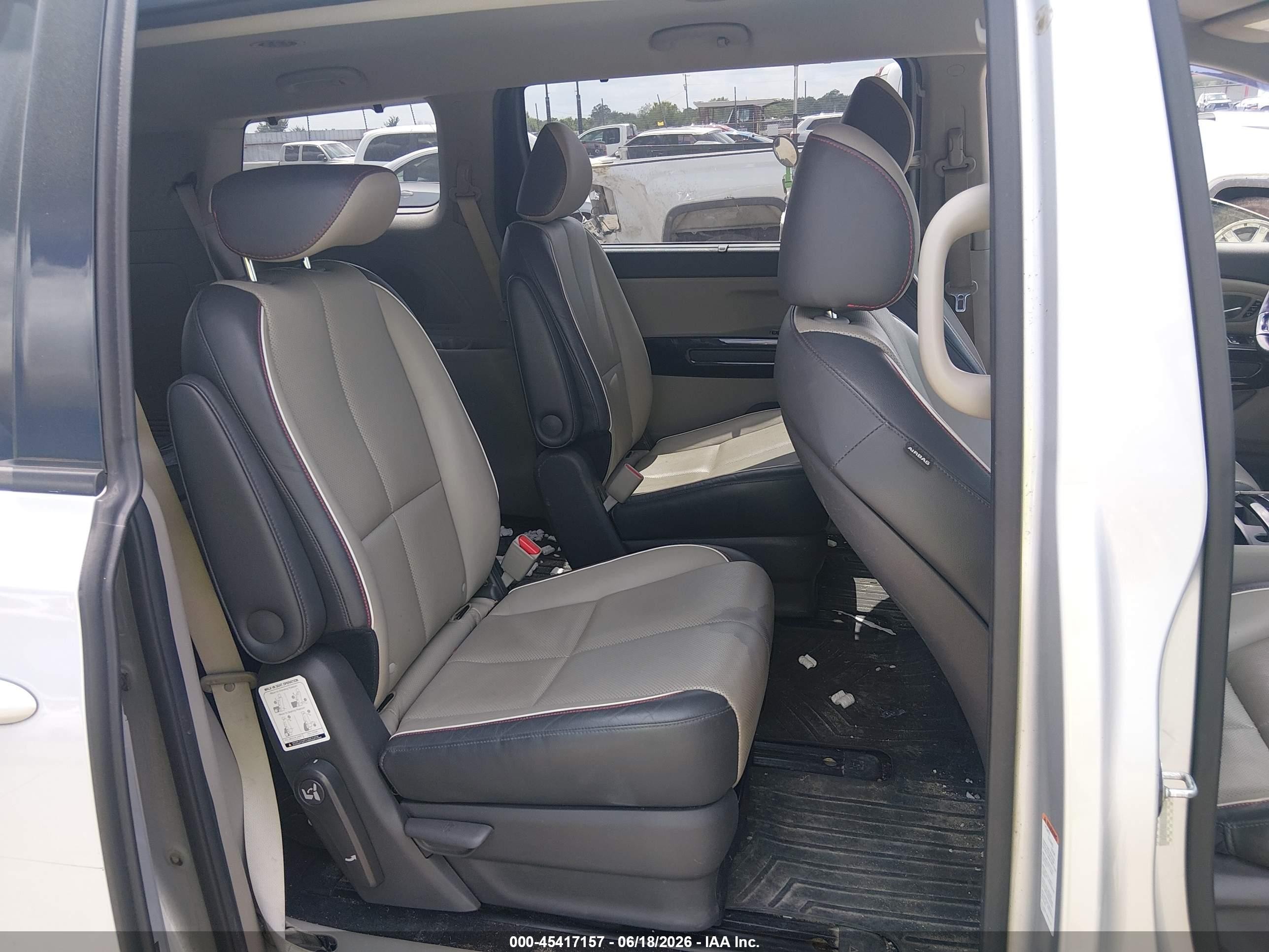 2015 Kia Sedona Sx Silver vin: KNDMC5C1XF6038254