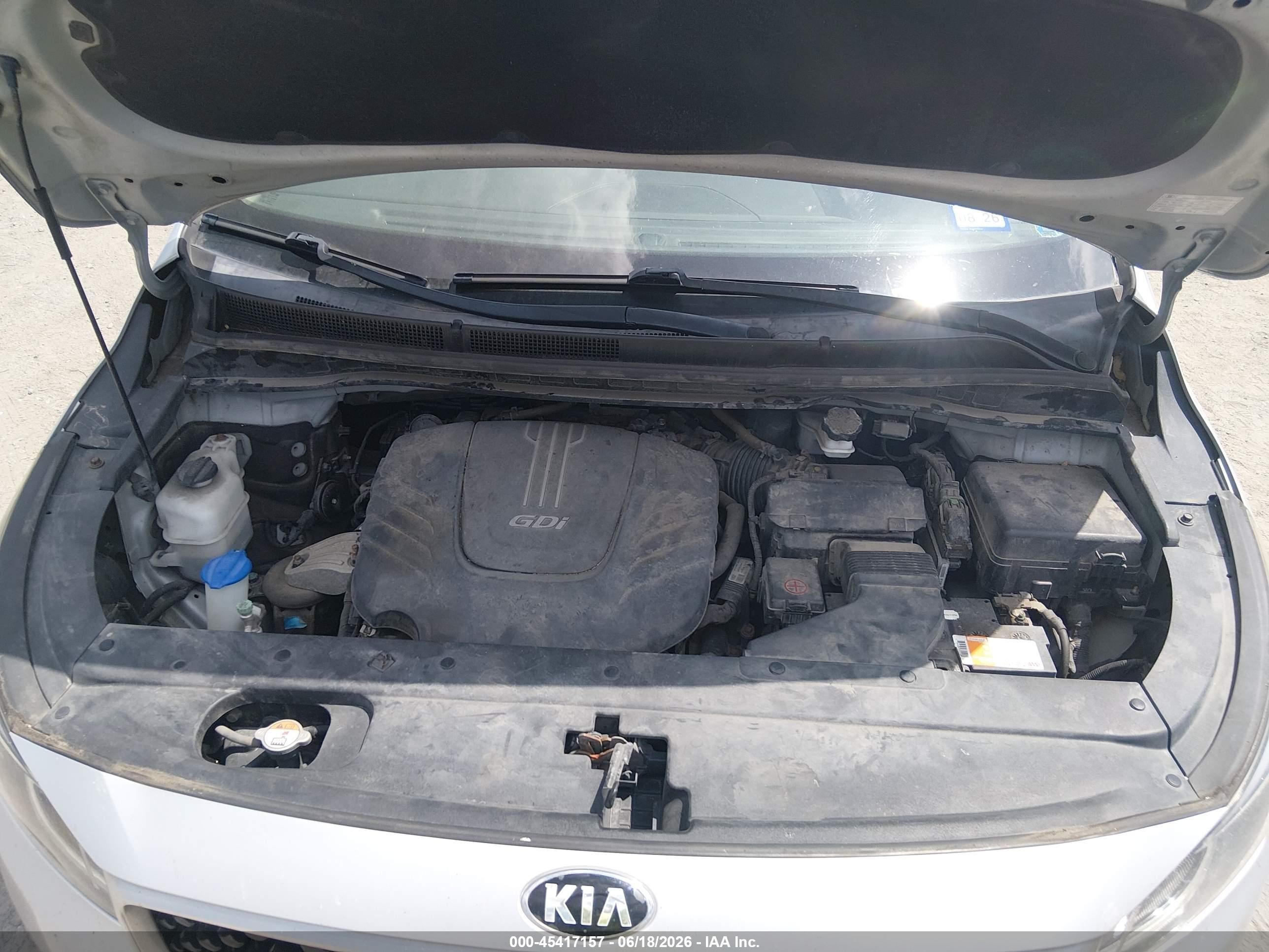 2015 Kia Sedona Sx Silver vin: KNDMC5C1XF6038254