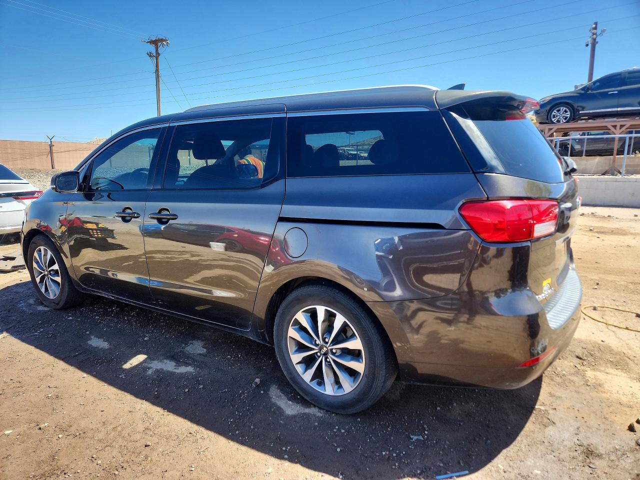 2015 Kia Sedona Sx Коричневый vin: KNDMC5C1XF6038903