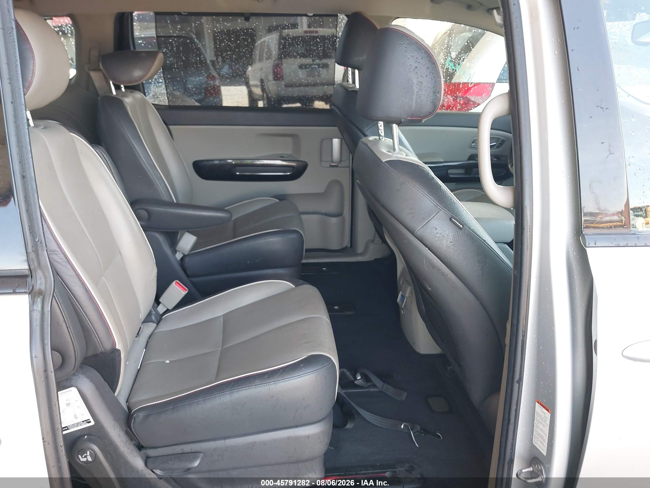 2015 Kia Sedona Sx Silver vin: KNDMC5C1XF6080875