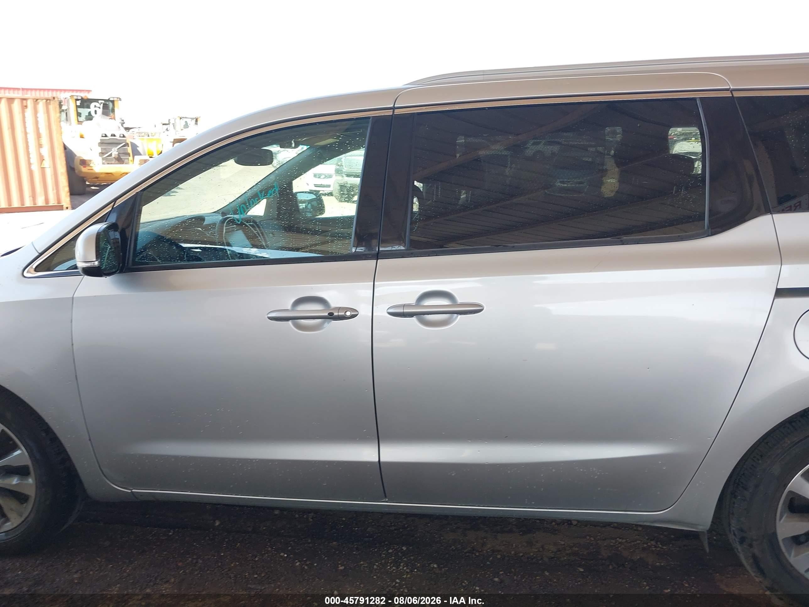 2015 Kia Sedona Sx Silver vin: KNDMC5C1XF6080875
