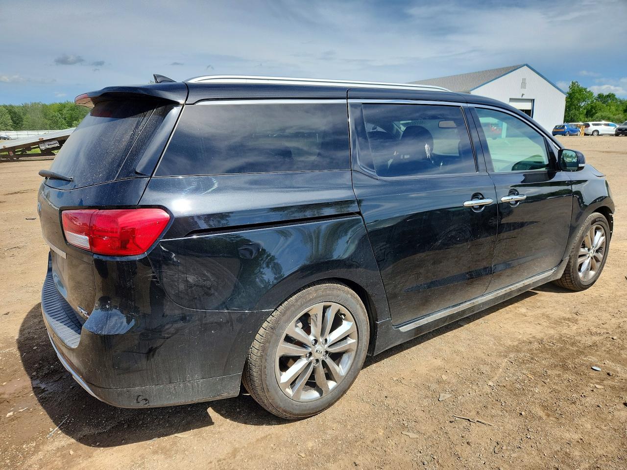 2016 Kia Sedona Sxl Black vin: KNDME5C11G6173974