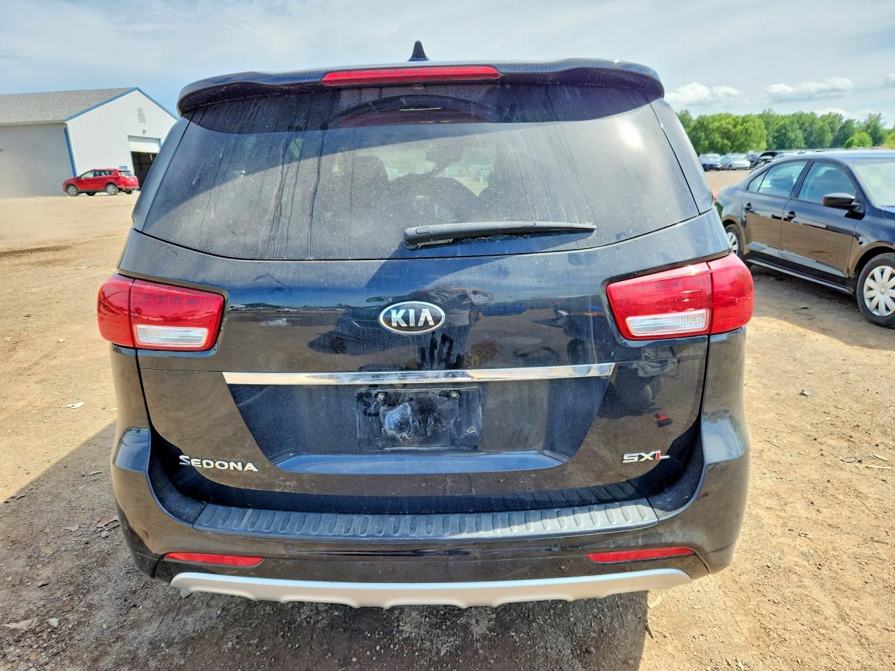 2016 Kia Sedona Sxl Black vin: KNDME5C11G6173974