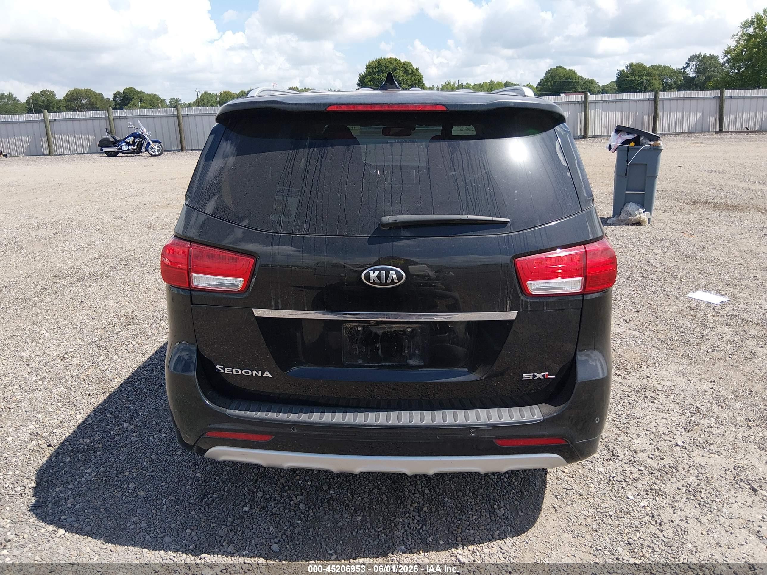 2015 Kia Sedona Sx Luxury Черный vin: KNDME5C13F6026165