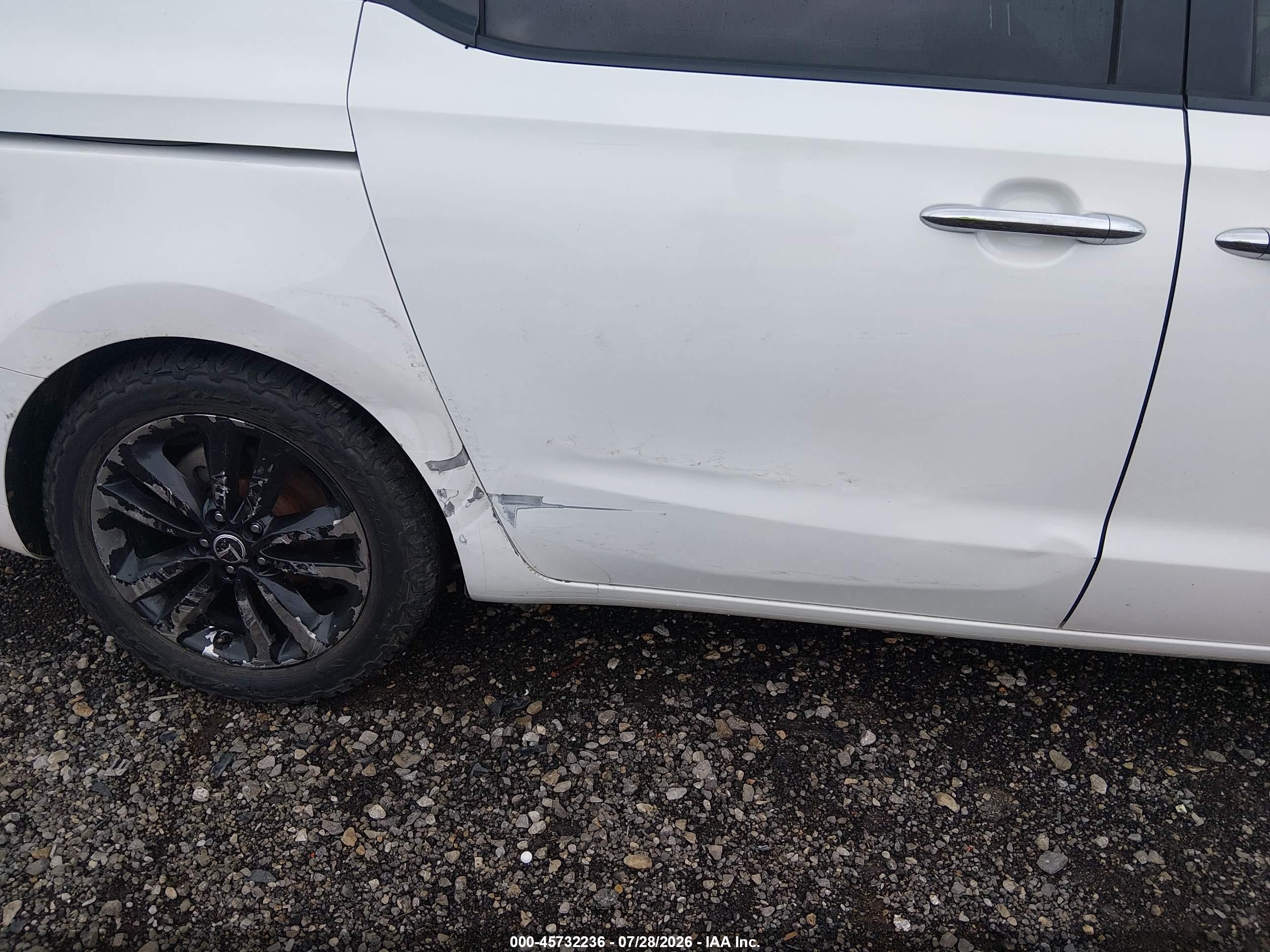 2015 Kia Sedona Sx Luxury White vin: KNDME5C14F6028006