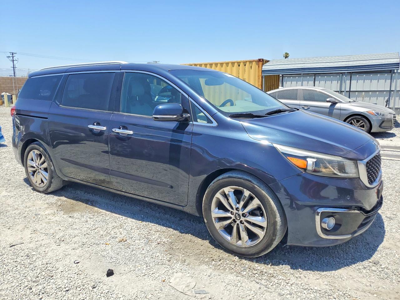 2015 Kia Sedona Sxl Blue vin: KNDME5C14F6045324