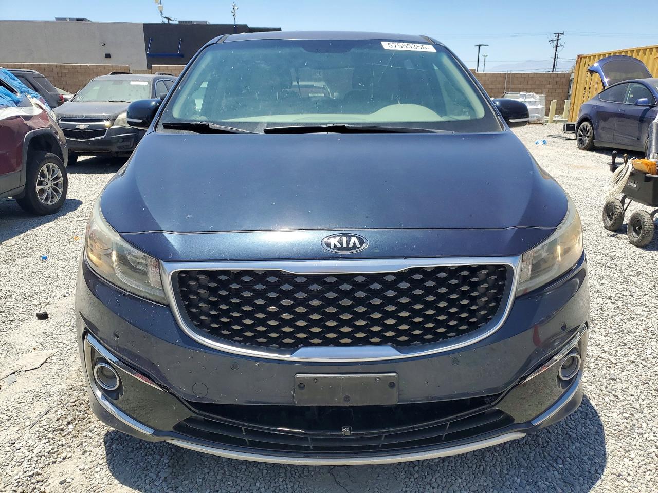 2015 Kia Sedona Sxl Blue vin: KNDME5C14F6045324