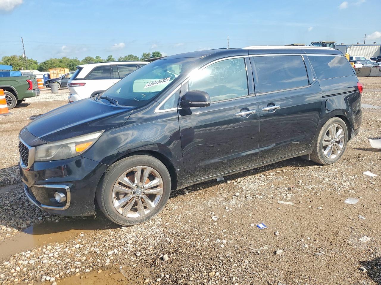 2015 Kia Sedona Sxl Black vin: KNDME5C15F6028595