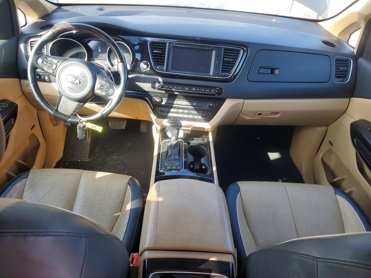 2015 Kia Sedona Sxl Black vin: KNDME5C15F6028595