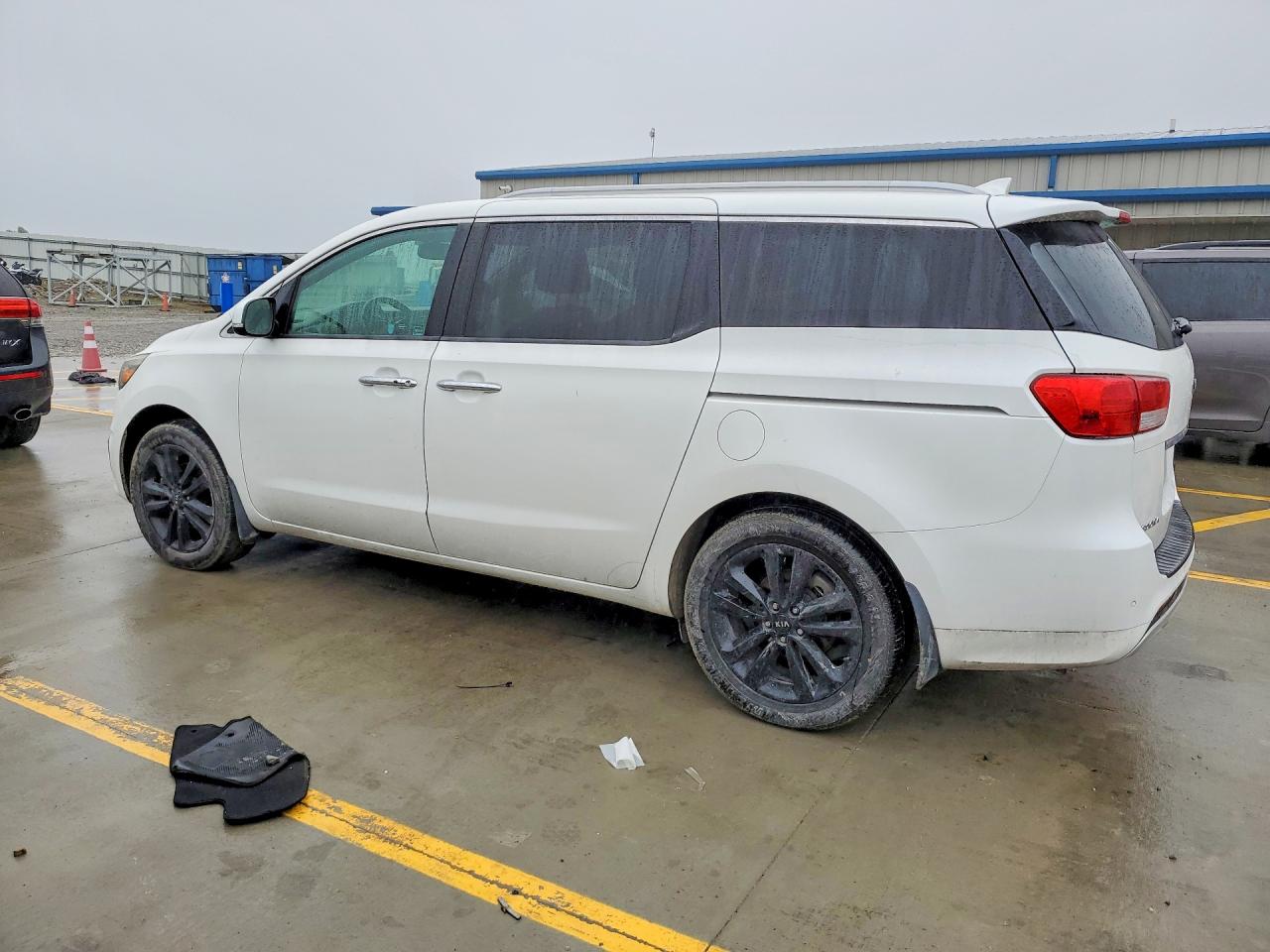 2015 Kia Sedona Sxl White vin: KNDME5C15F6033473