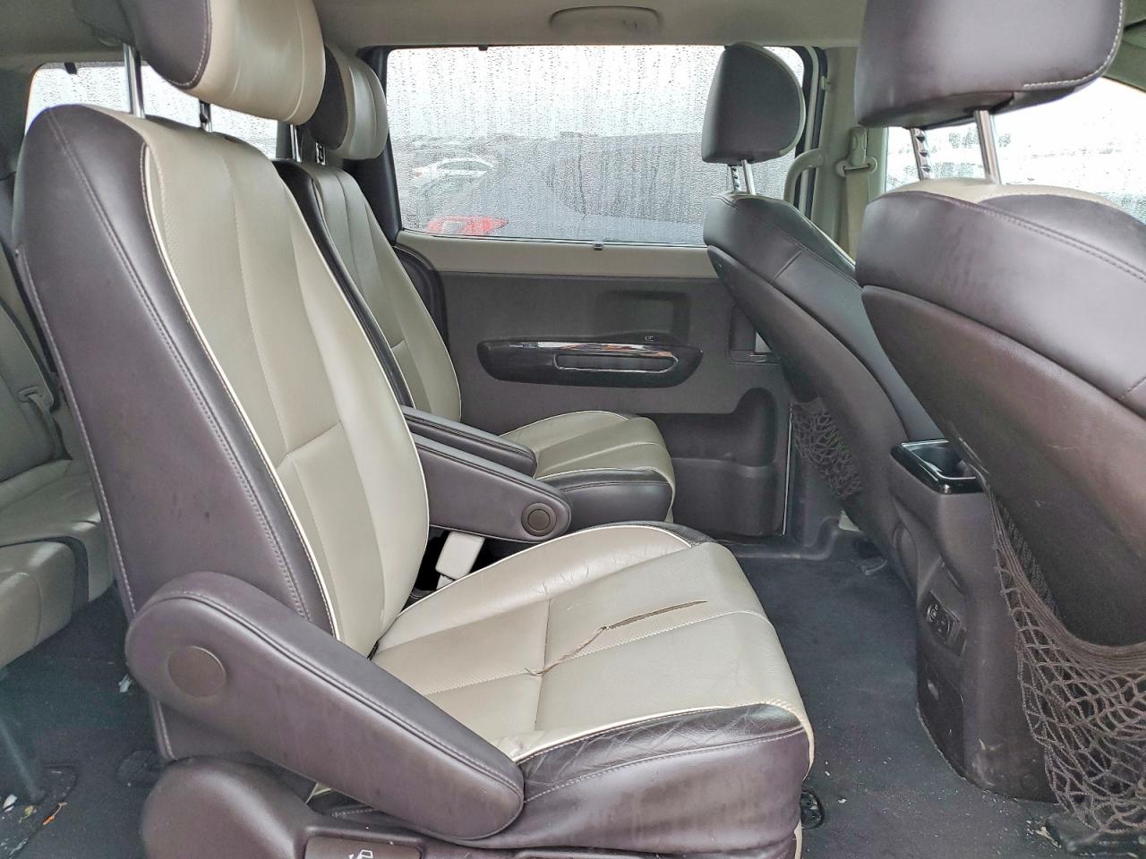 2015 Kia Sedona Sxl White vin: KNDME5C15F6033473